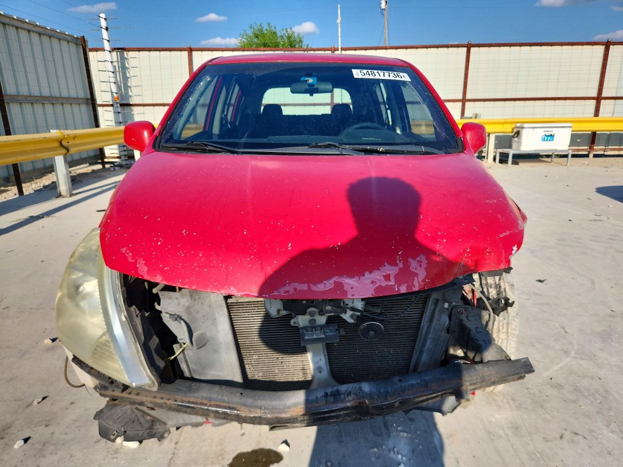 2009 Nissan Versa 1.8 S Red vin: 3N1BC13EX9L388130