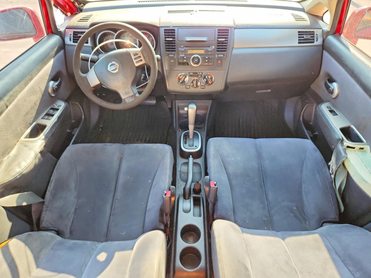 2009 Nissan Versa 1.8 S Red vin: 3N1BC13EX9L388130