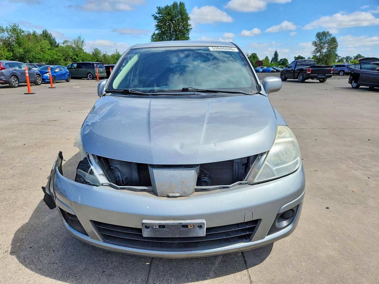 2009 Nissan Versa 1.8 S Silver vin: 3N1BC13EX9L394199