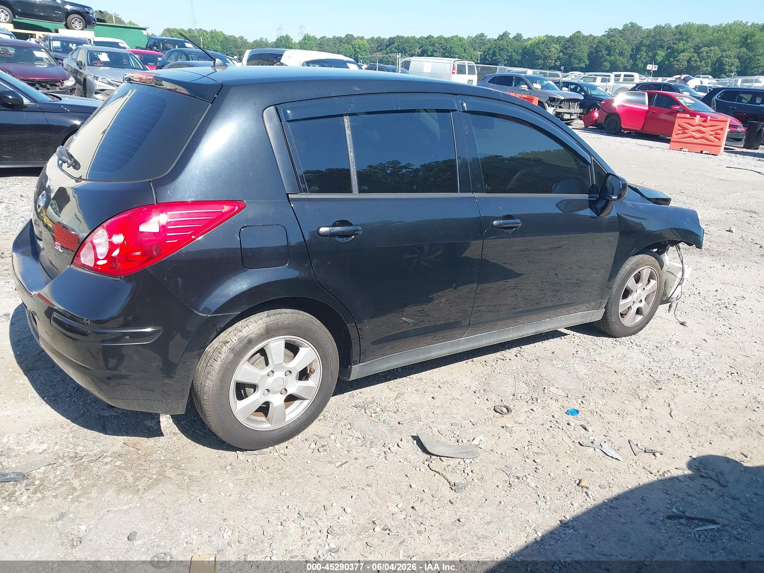 2009 Nissan Versa 1.8sl Black vin: 3N1BC13EX9L420381