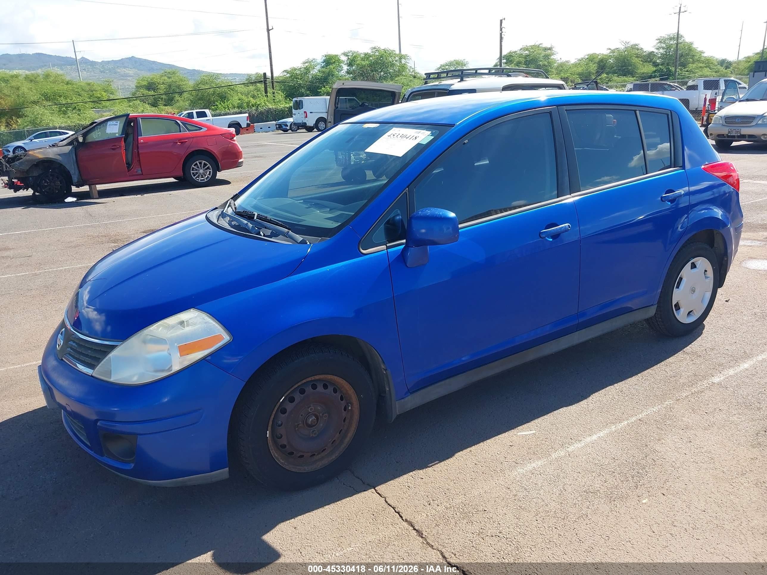 2009 Nissan Versa 1.8s Blue vin: 3N1BC13EX9L480273