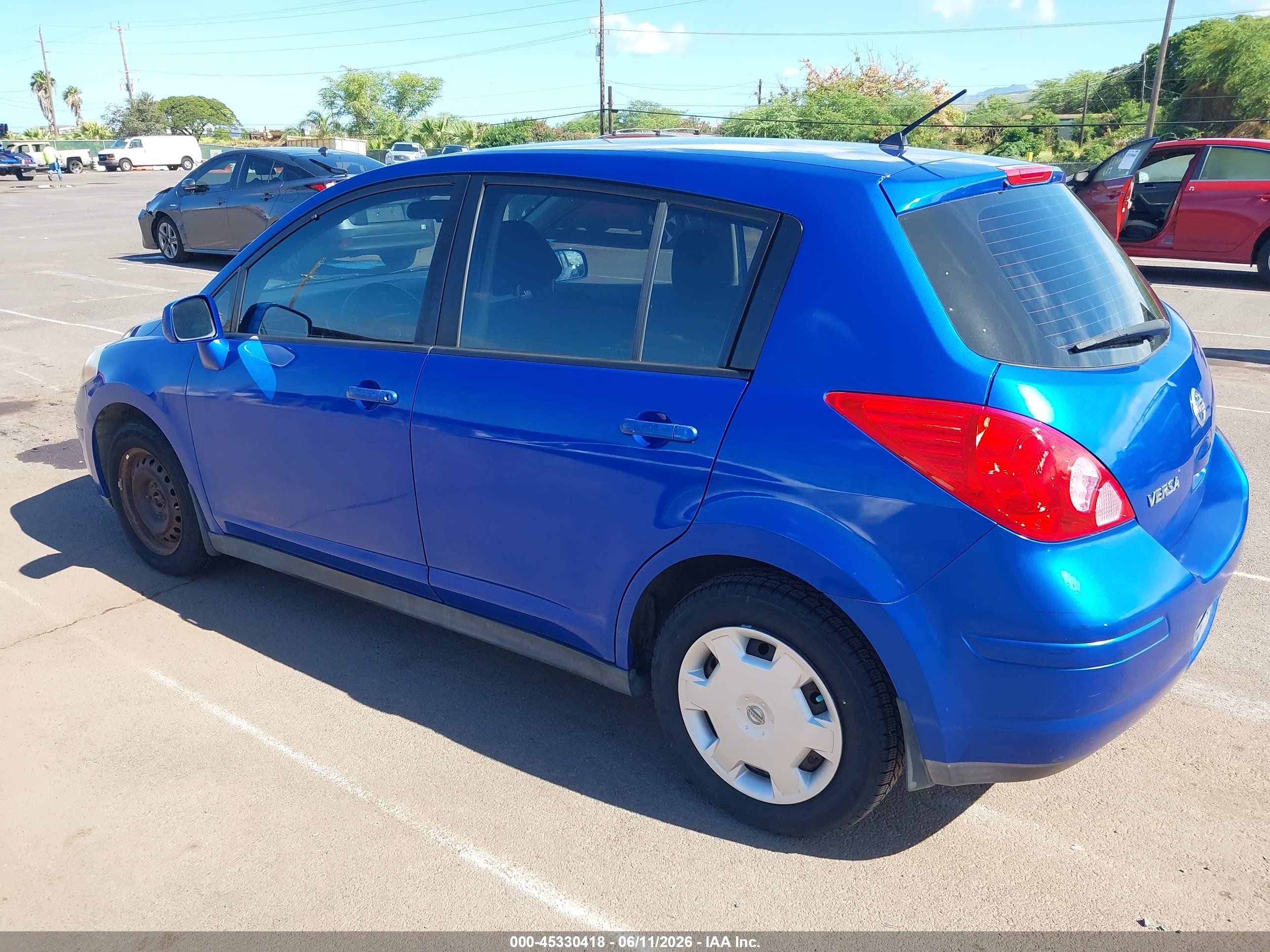 2009 Nissan Versa 1.8s Blue vin: 3N1BC13EX9L480273
