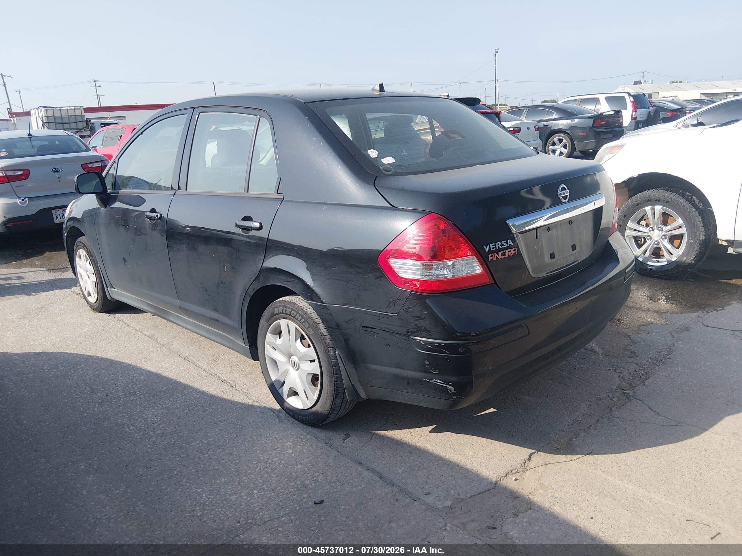 2010 Nissan Versa 1.8s Black vin: 3N1BC1AP0AL401735