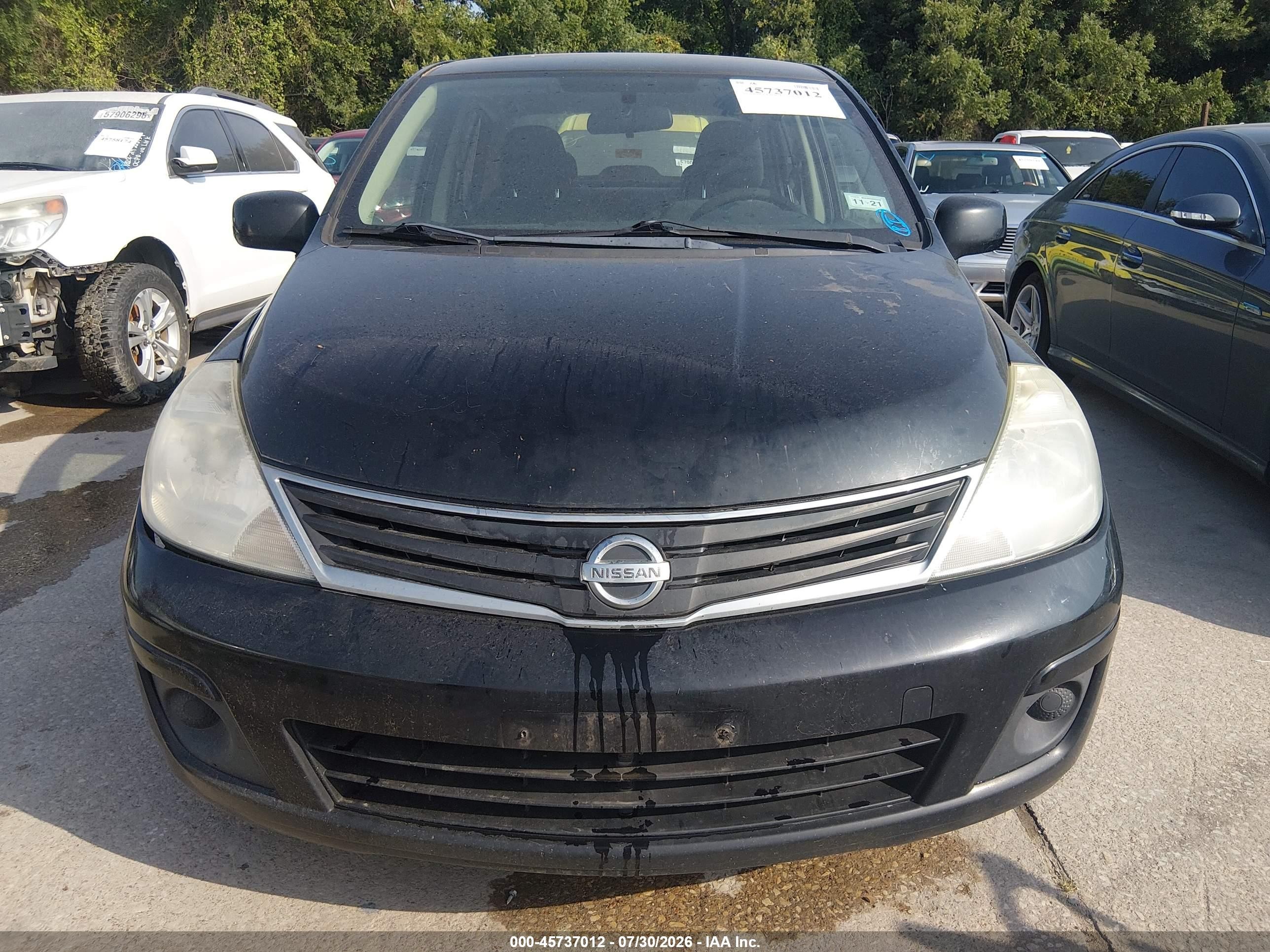 2010 Nissan Versa 1.8s Black vin: 3N1BC1AP0AL401735