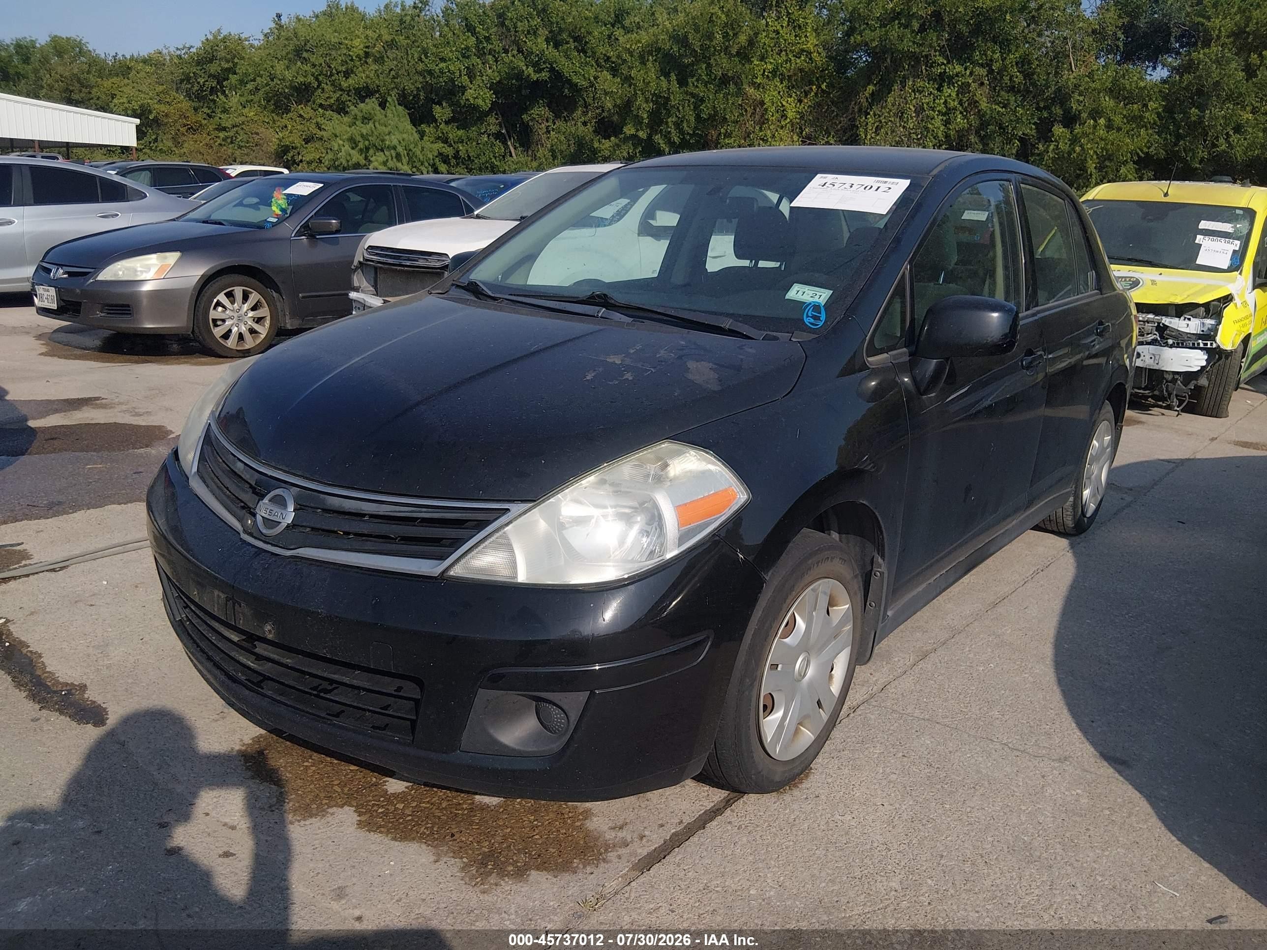 2010 Nissan Versa 1.8s Black vin: 3N1BC1AP0AL401735