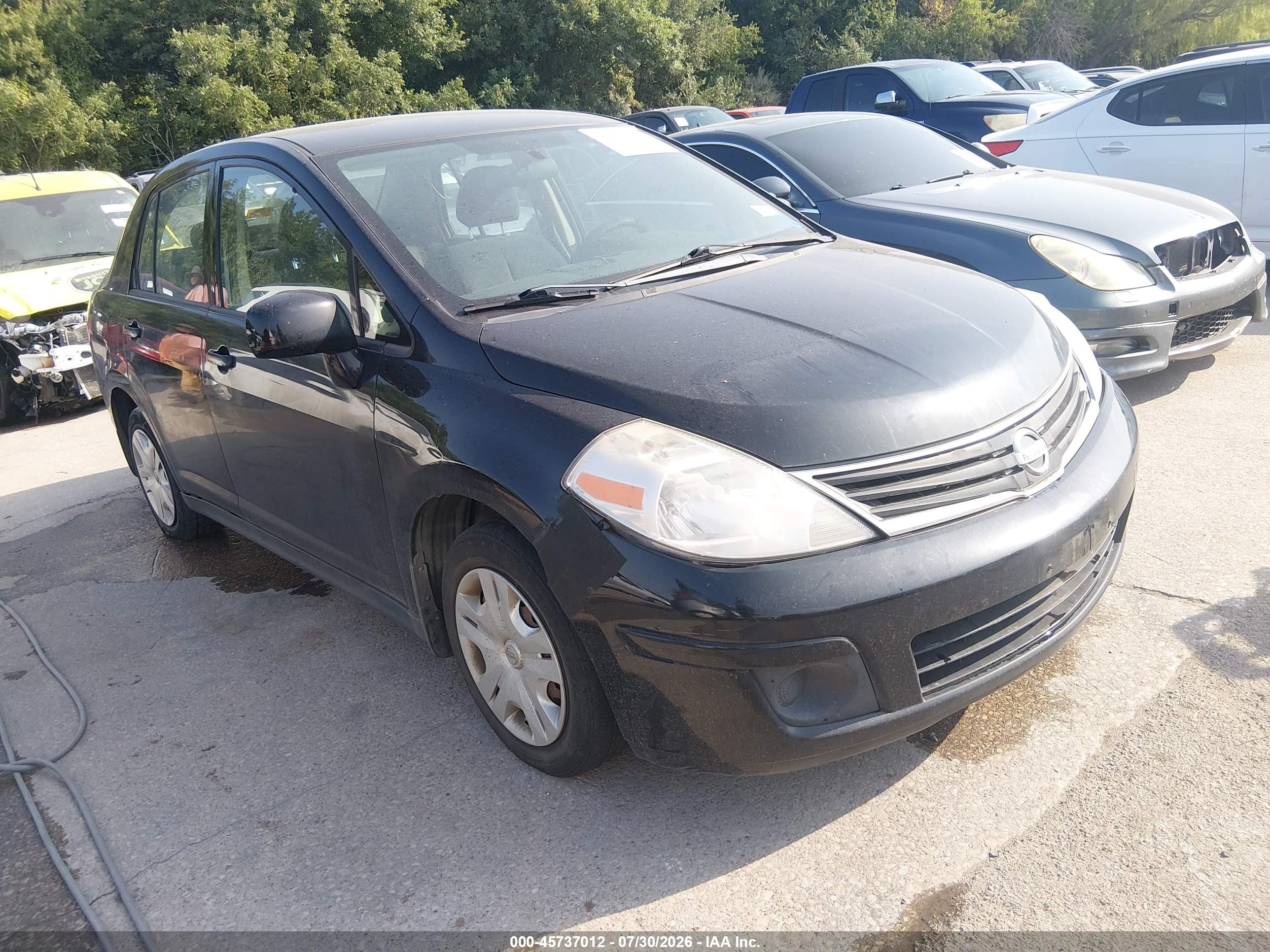 2010 Nissan Versa 1.8s Black vin: 3N1BC1AP0AL401735