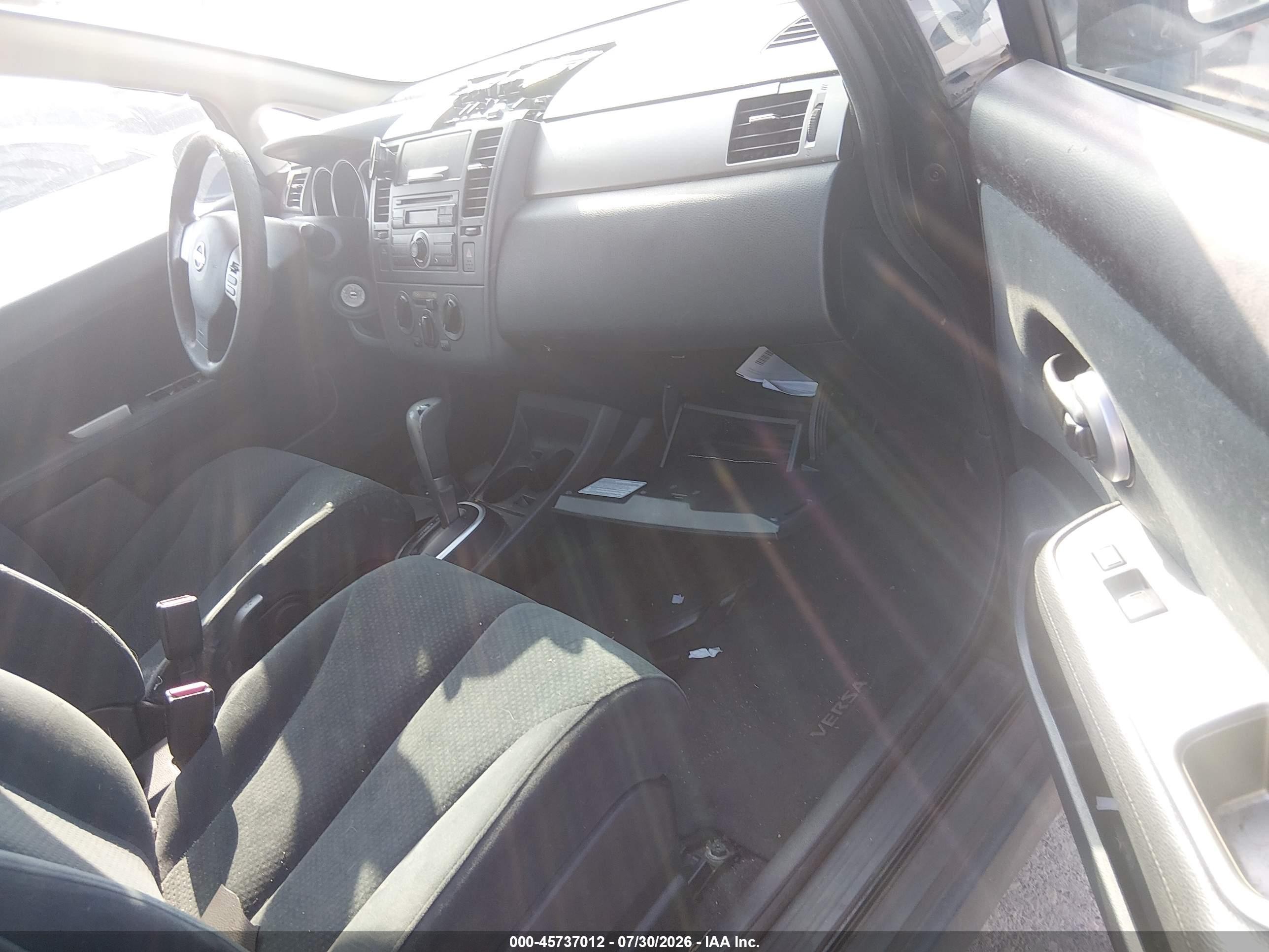 2010 Nissan Versa 1.8s Black vin: 3N1BC1AP0AL401735