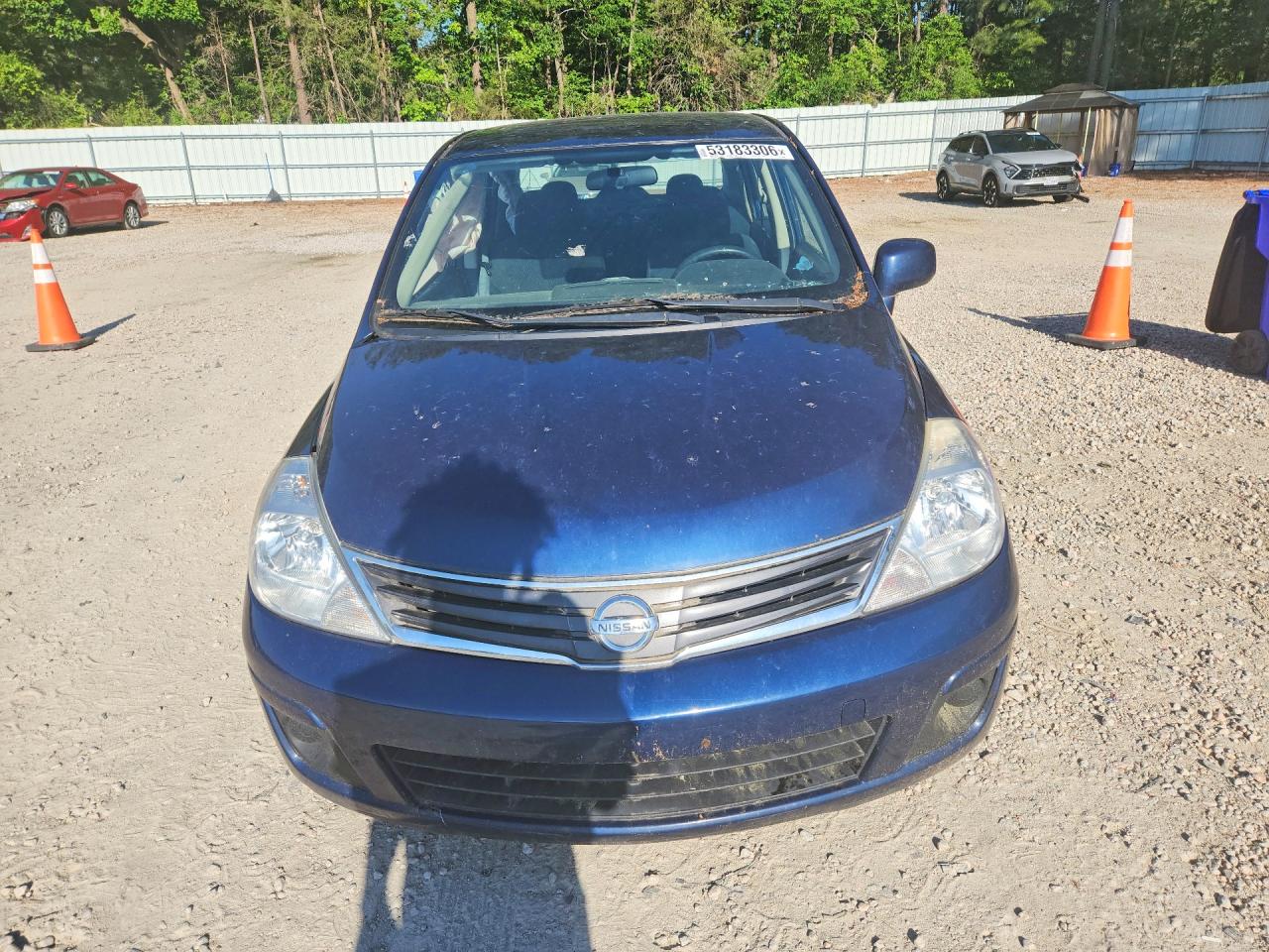 2011 Nissan Versa 1.8 S Blue vin: 3N1BC1AP0BL498338