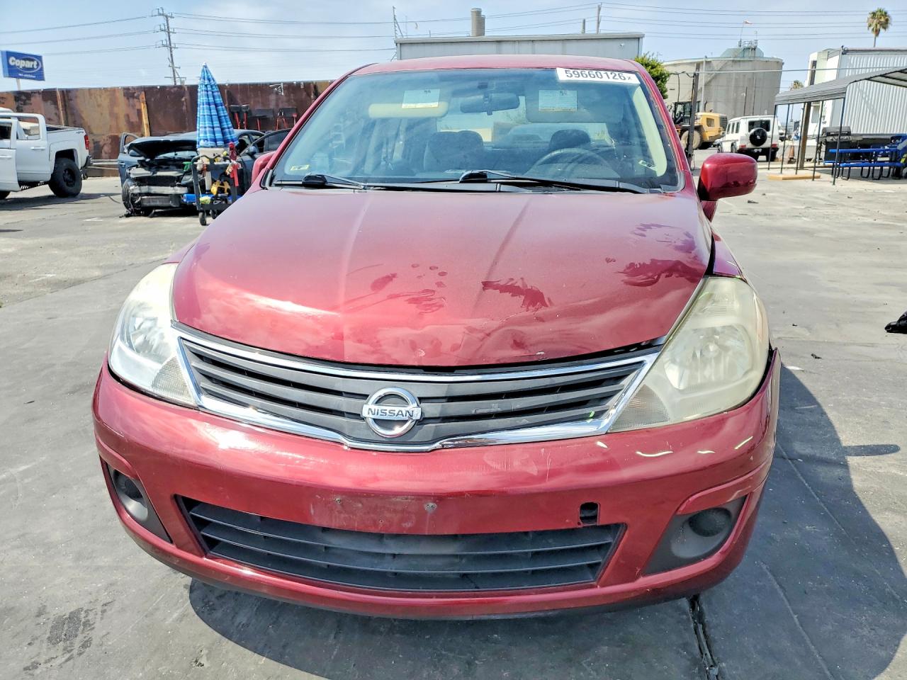 2010 Nissan Versa Manual Maroon vin: 3N1BC1AP2AL465971