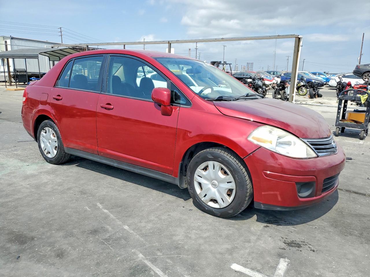 2010 Nissan Versa Manual Maroon vin: 3N1BC1AP2AL465971