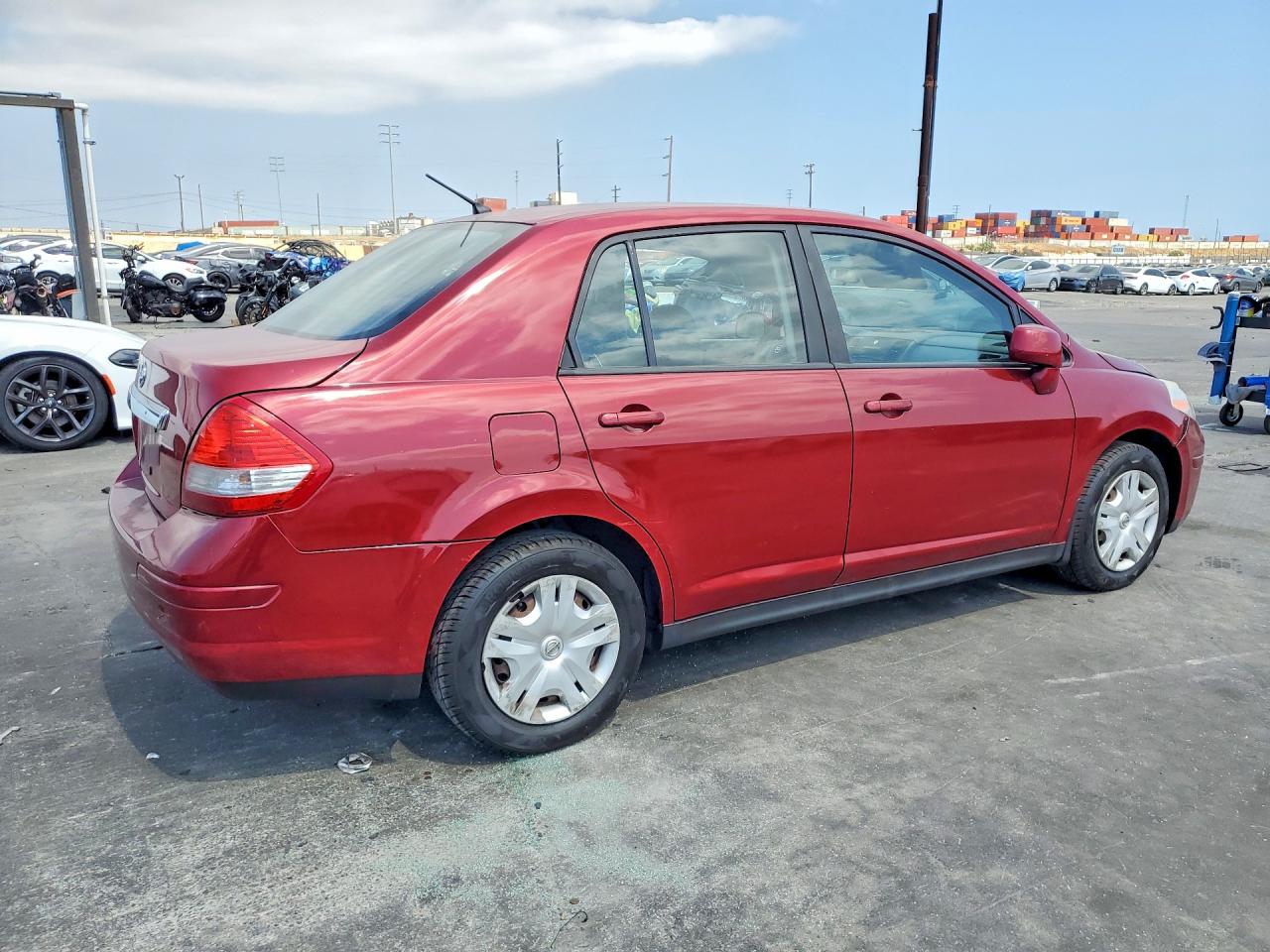 2010 Nissan Versa Manual Maroon vin: 3N1BC1AP2AL465971