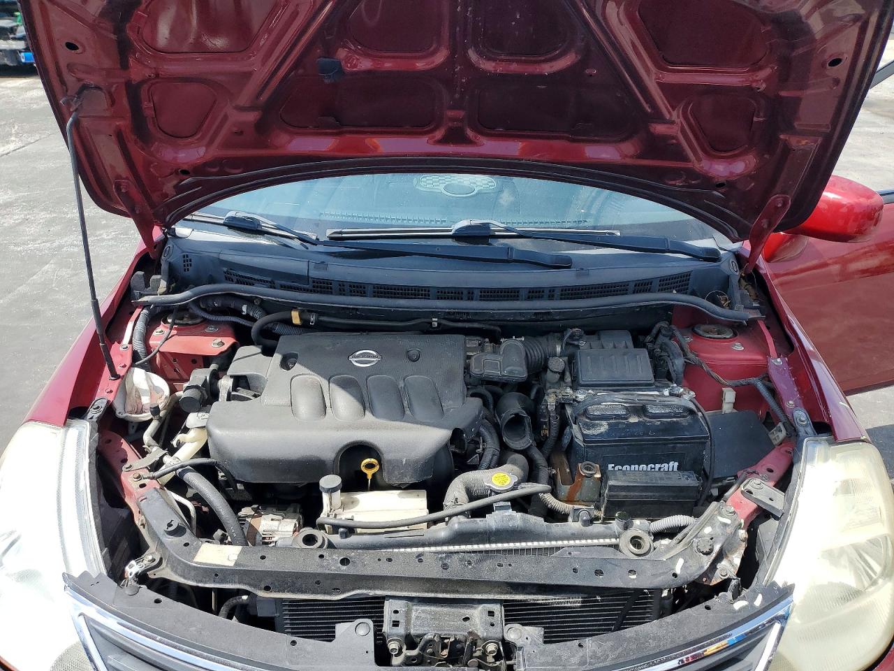 2010 Nissan Versa Manual Maroon vin: 3N1BC1AP2AL465971