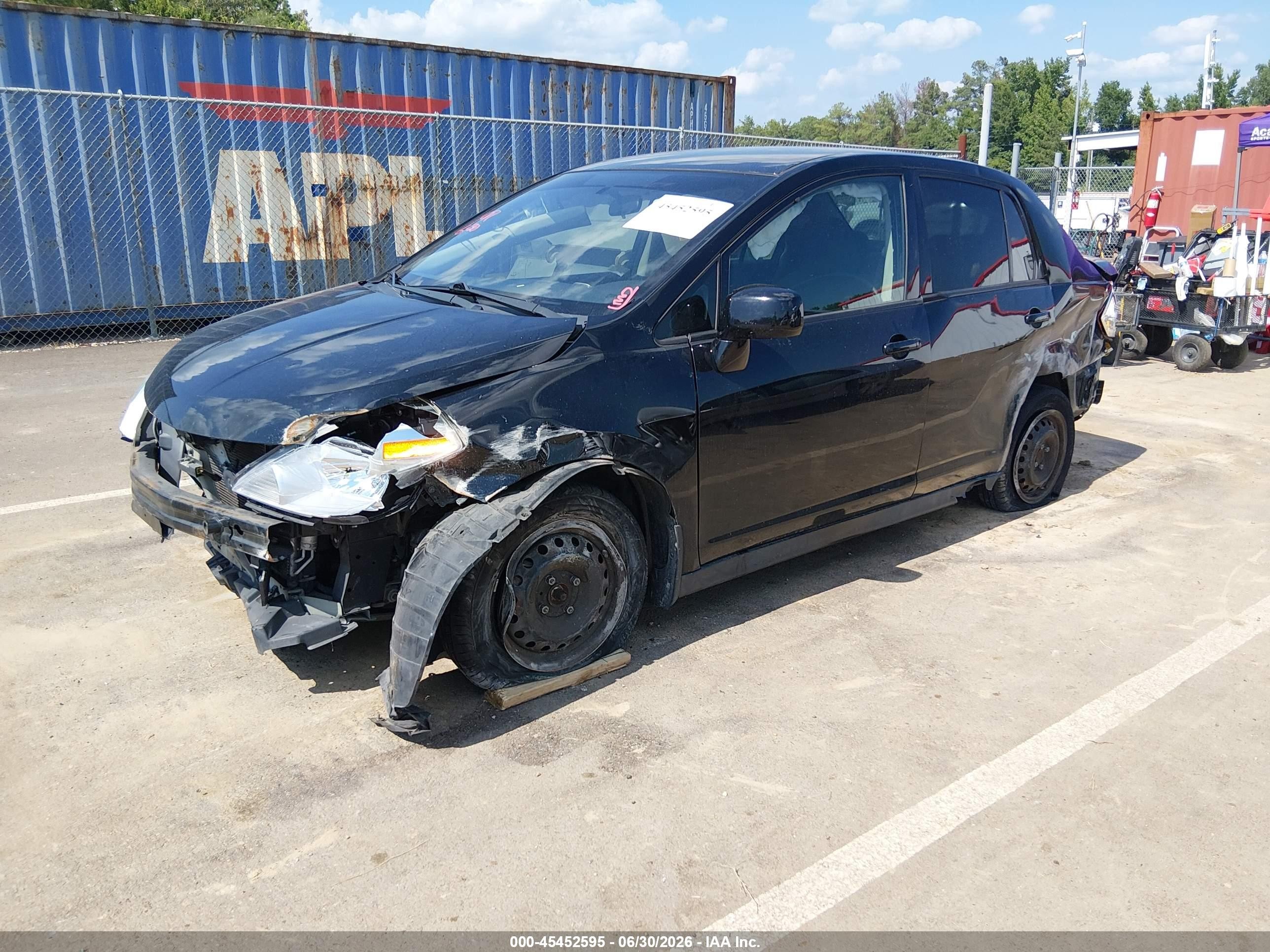 2011 Nissan Versa 1.8s Black vin: 3N1BC1AP2BL432177