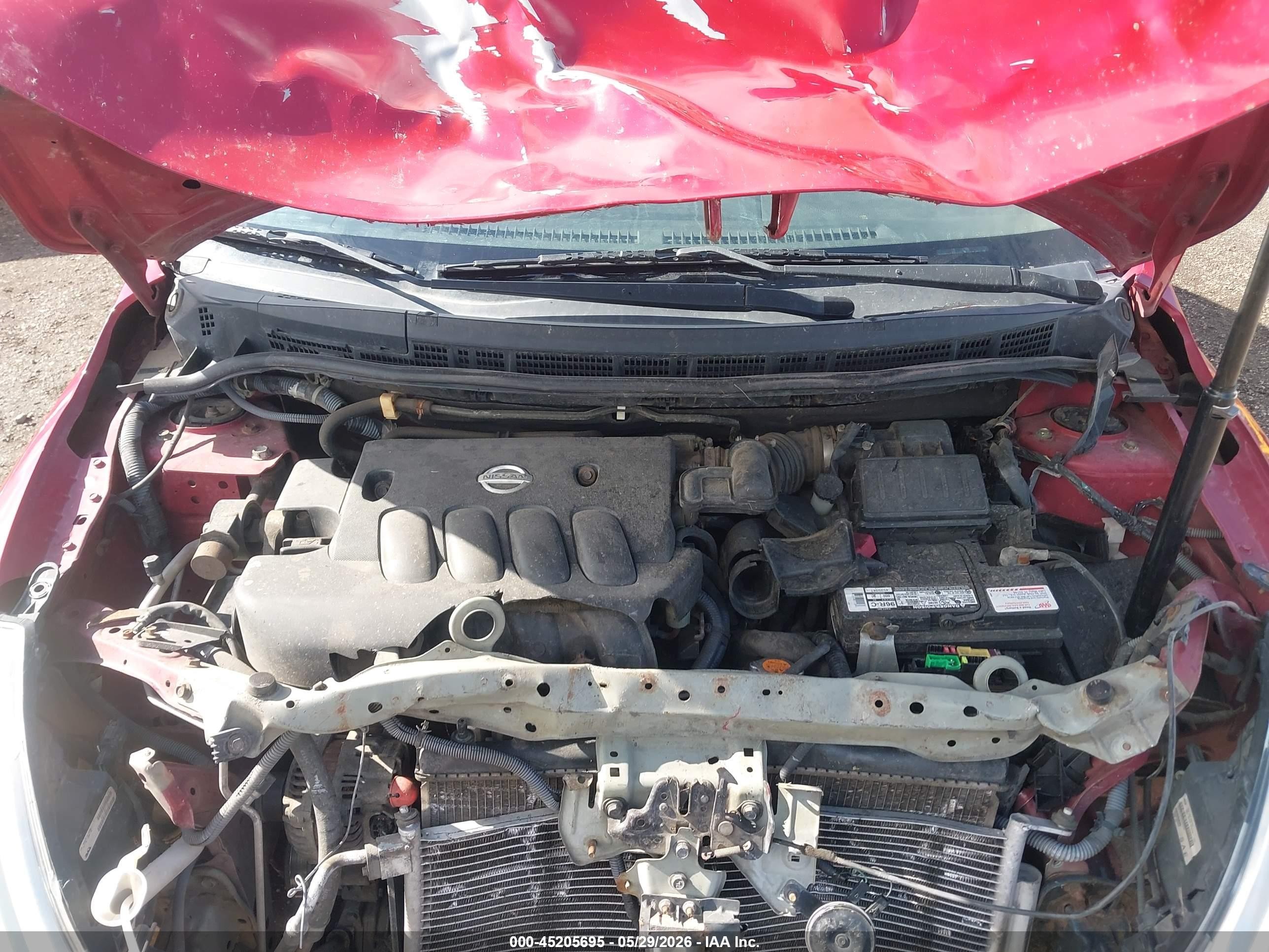 2010 Nissan Versa 1.8s Red vin: 3N1BC1AP3AL434020