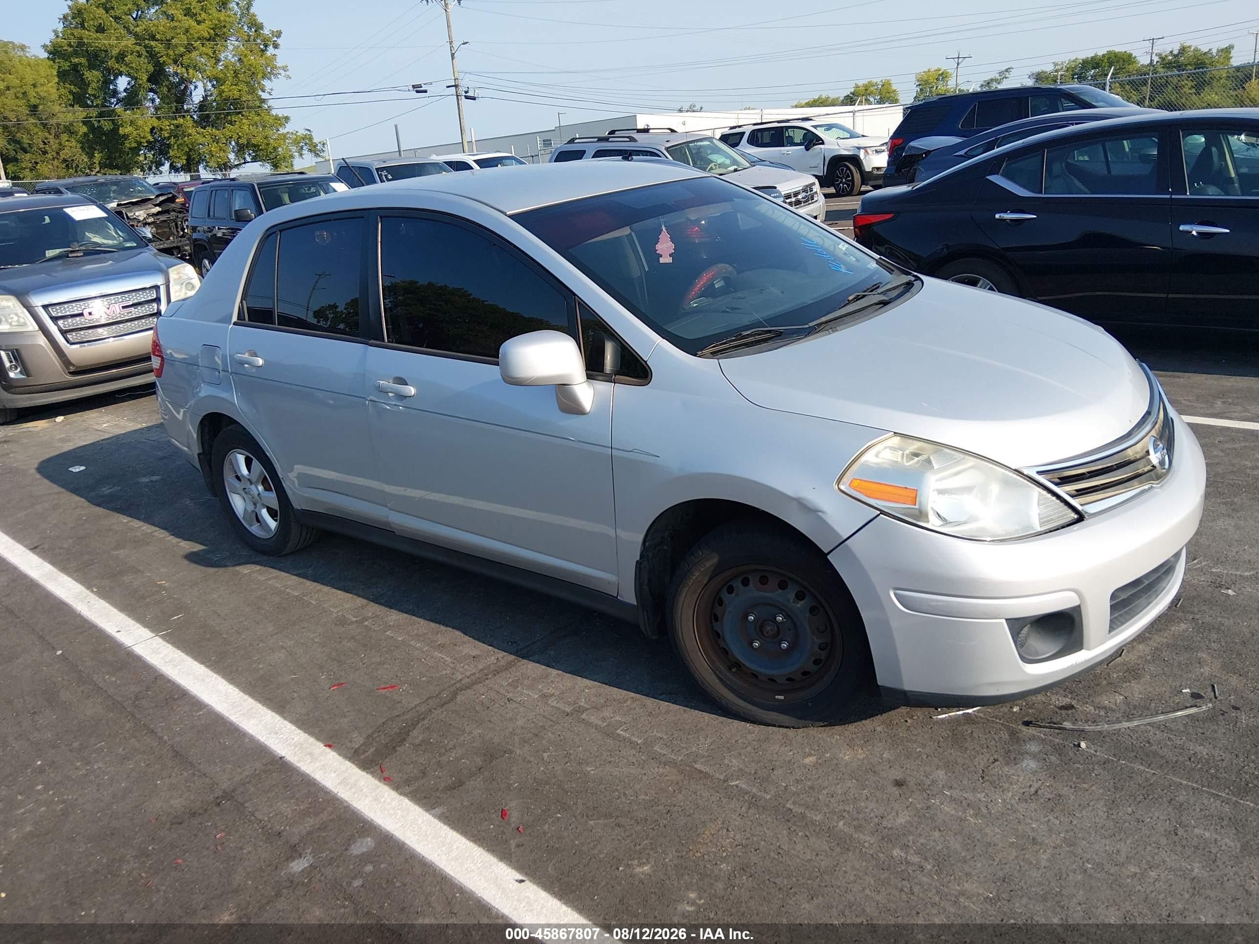 2011 Nissan Versa 1.8sl Silver vin: 3N1BC1AP3BL377979