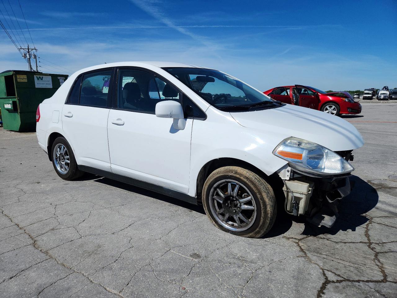 2011 Nissan Versa 1.8 S White vin: 3N1BC1AP3BL448517