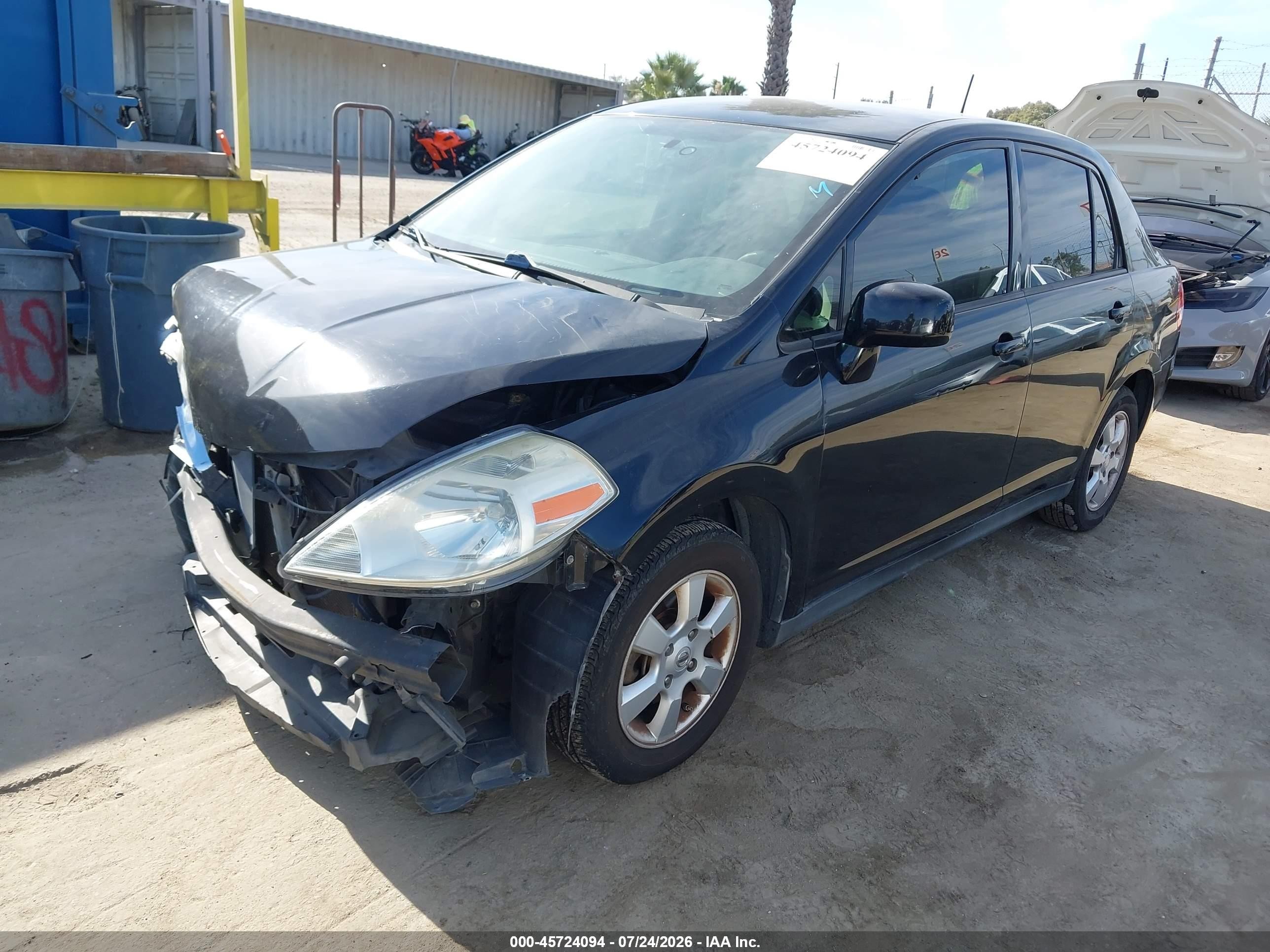 2010 Nissan Versa 1.8s Black vin: 3N1BC1AP4AL362146