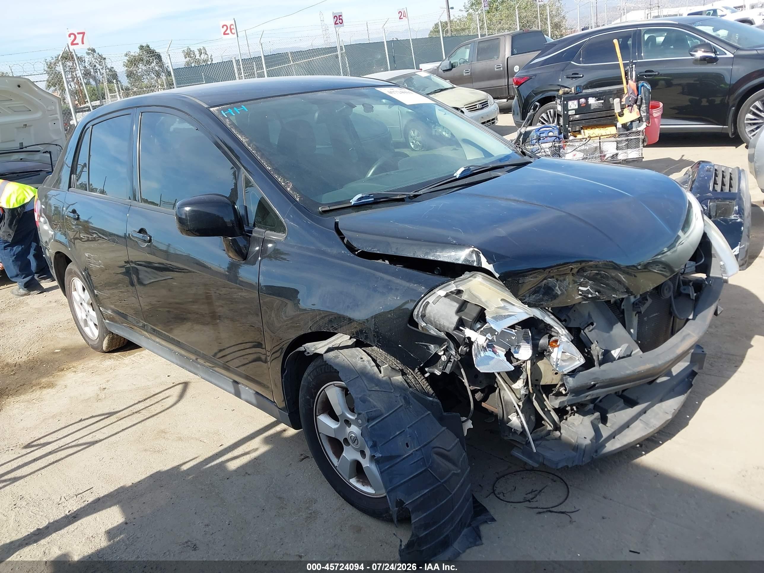 2010 Nissan Versa 1.8s Black vin: 3N1BC1AP4AL362146