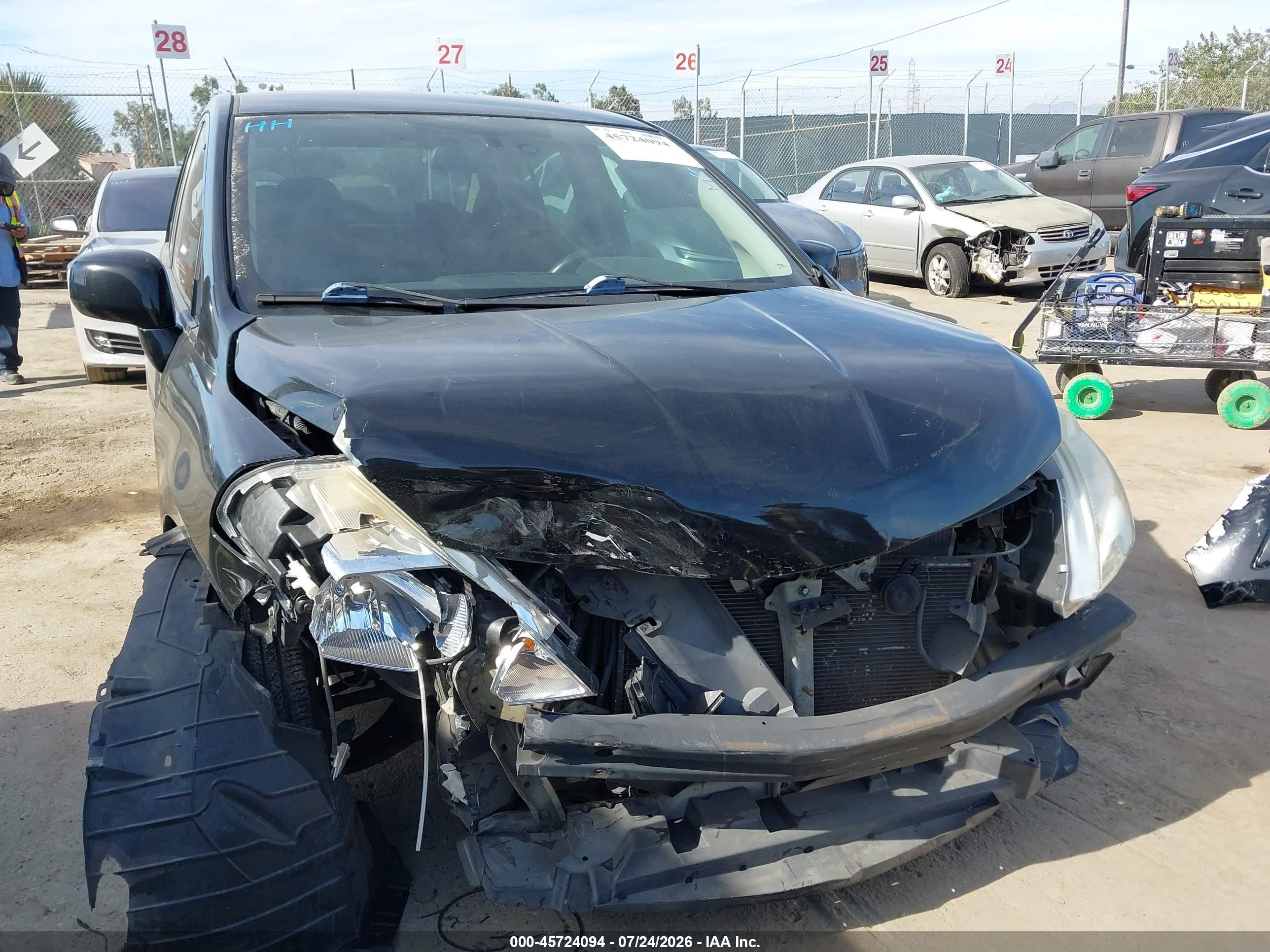 2010 Nissan Versa 1.8s Black vin: 3N1BC1AP4AL362146