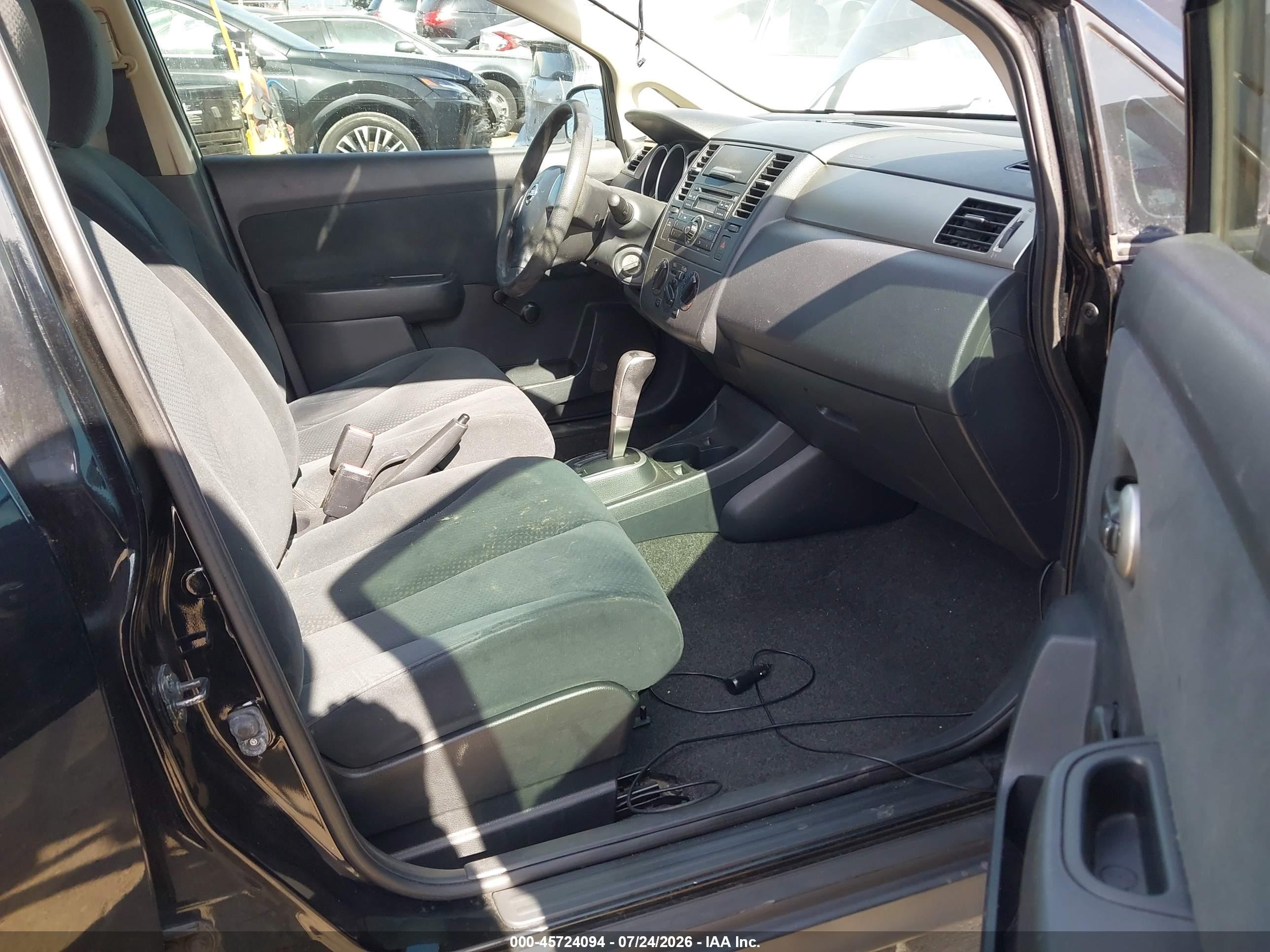2010 Nissan Versa 1.8s Black vin: 3N1BC1AP4AL362146