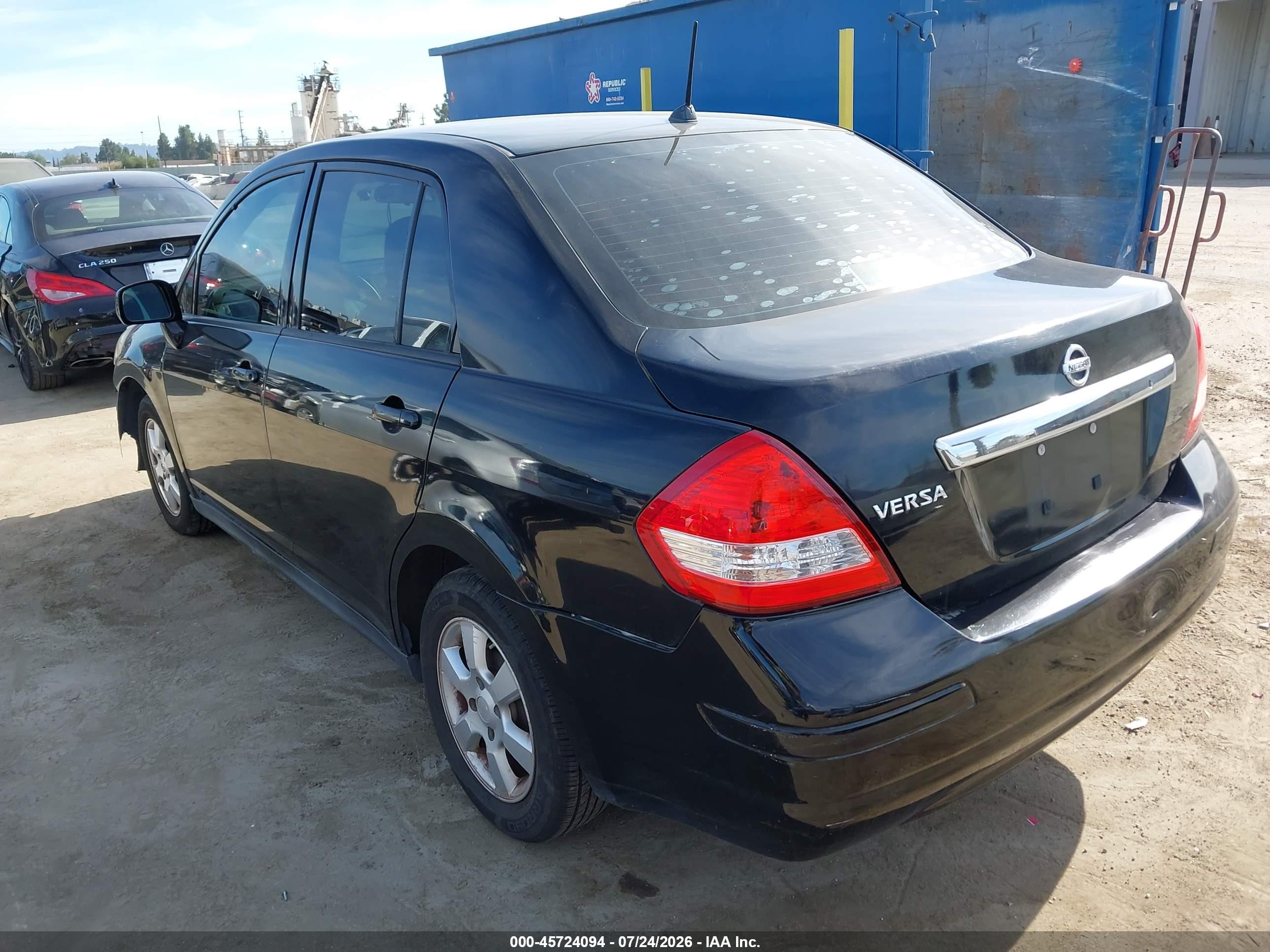 2010 Nissan Versa 1.8s Black vin: 3N1BC1AP4AL362146