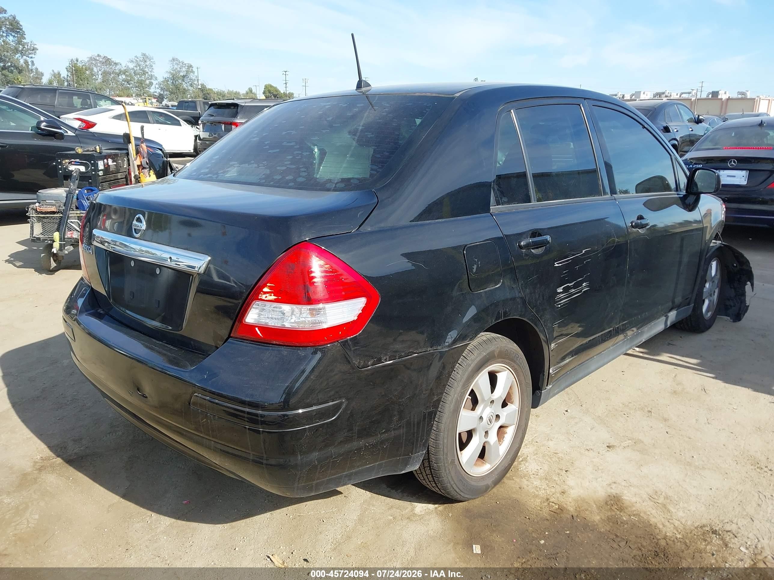 2010 Nissan Versa 1.8s Black vin: 3N1BC1AP4AL362146