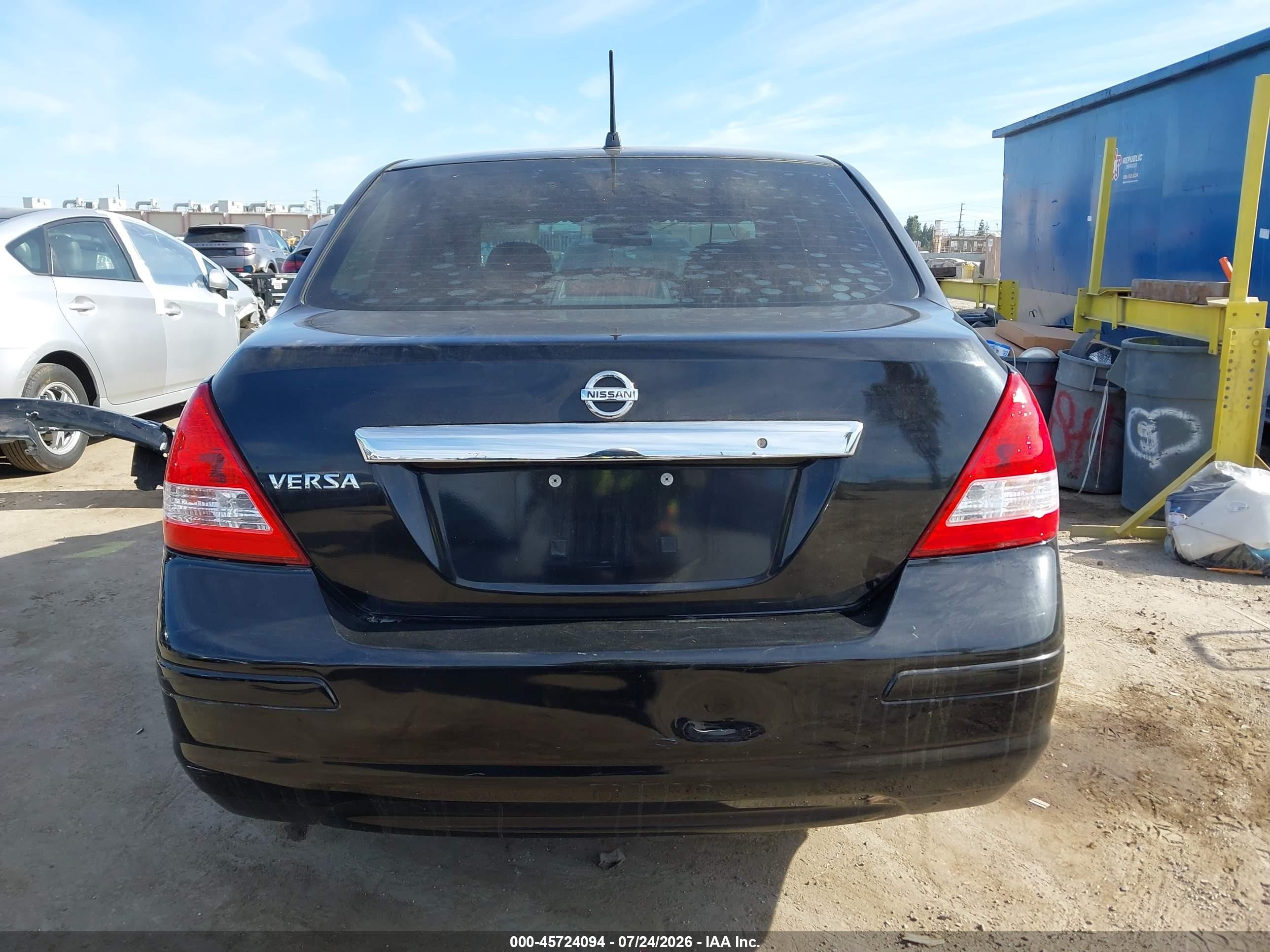 2010 Nissan Versa 1.8s Black vin: 3N1BC1AP4AL362146