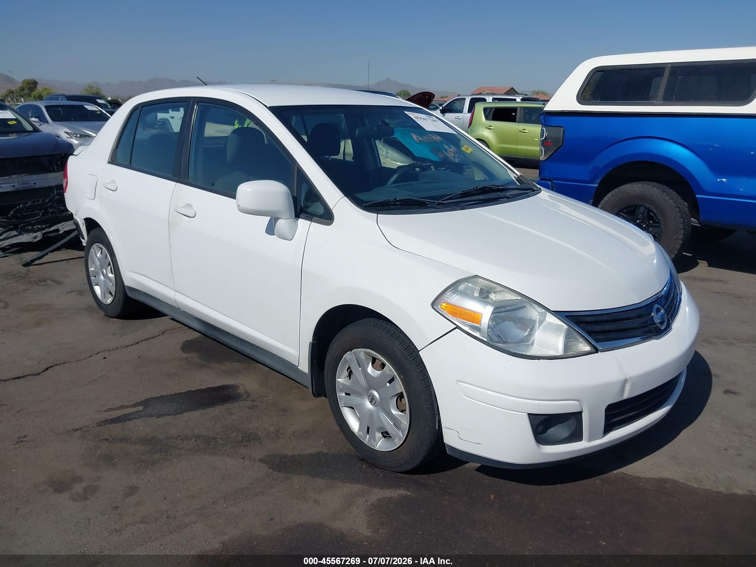 2011 Nissan Versa 1.8s White vin: 3N1BC1AP4BL449630