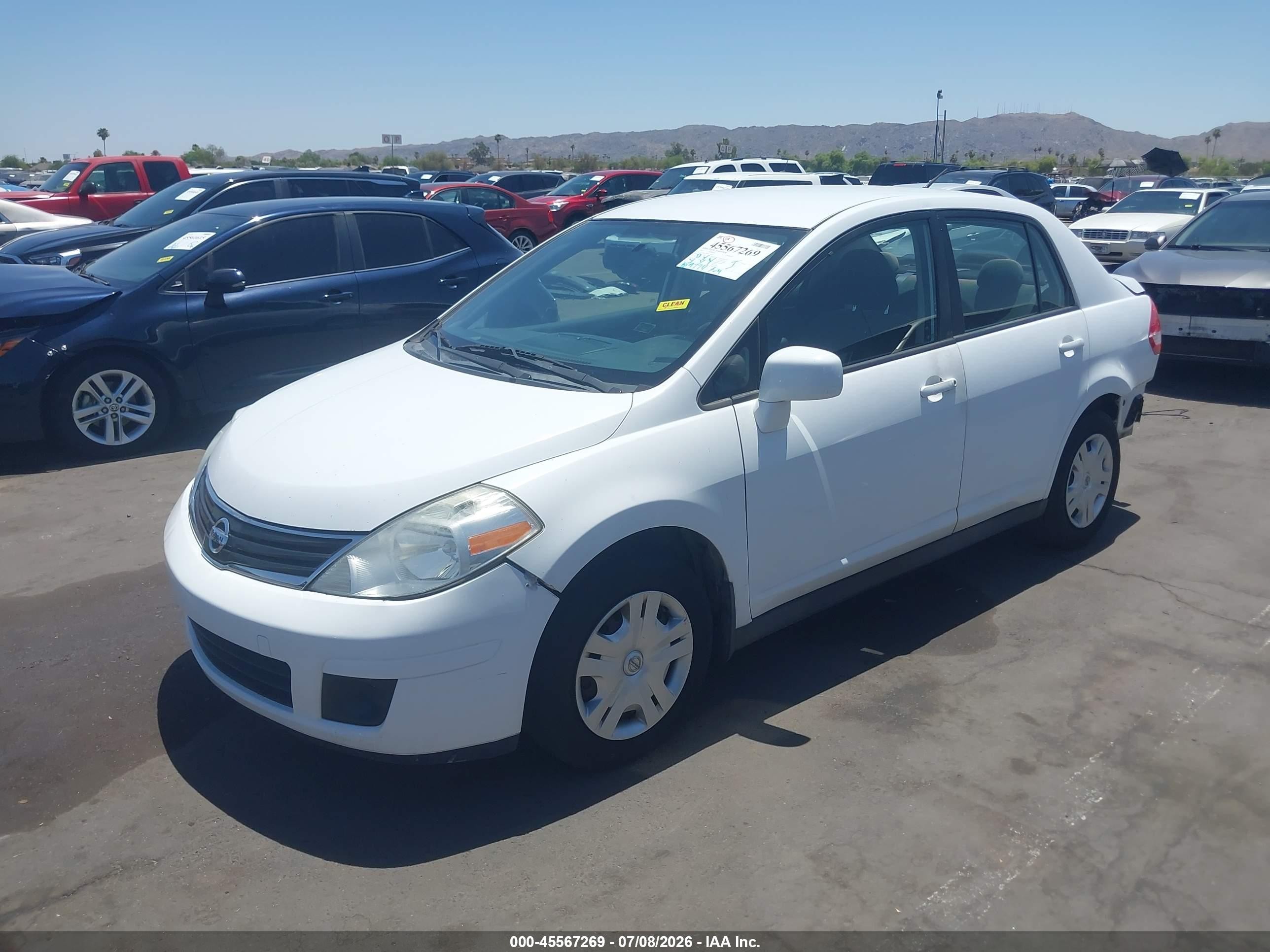 2011 Nissan Versa 1.8s White vin: 3N1BC1AP4BL449630