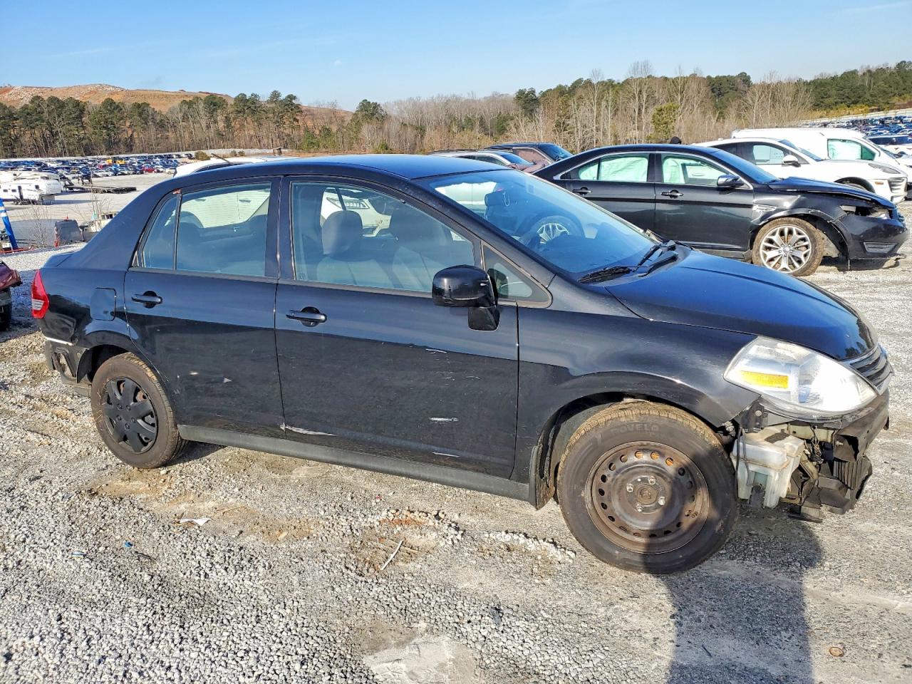 2011 Nissan Versa S Black vin: 3N1BC1AP5BL424218