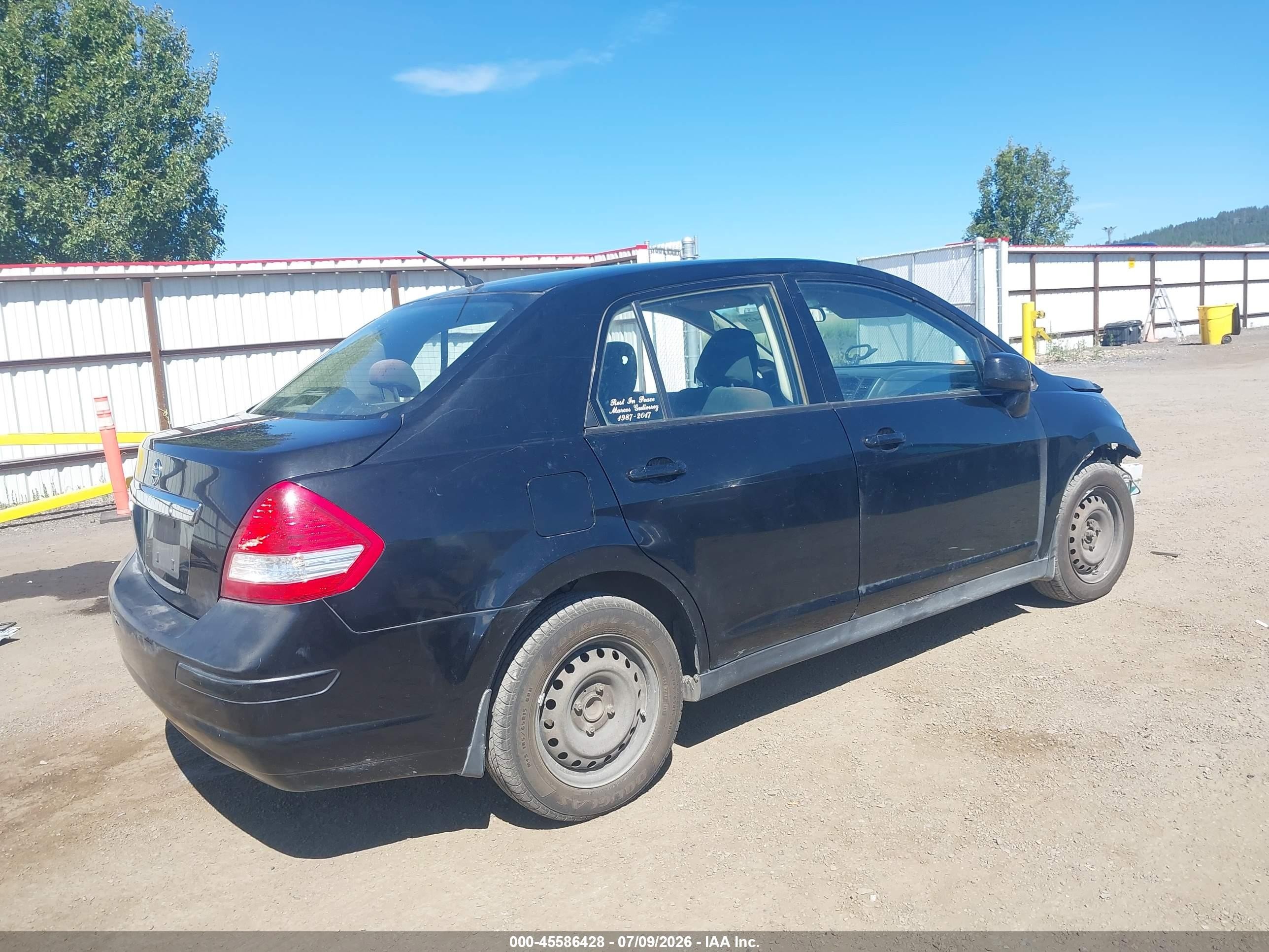 2011 Nissan Versa 1.8s Black vin: 3N1BC1AP5BL459146