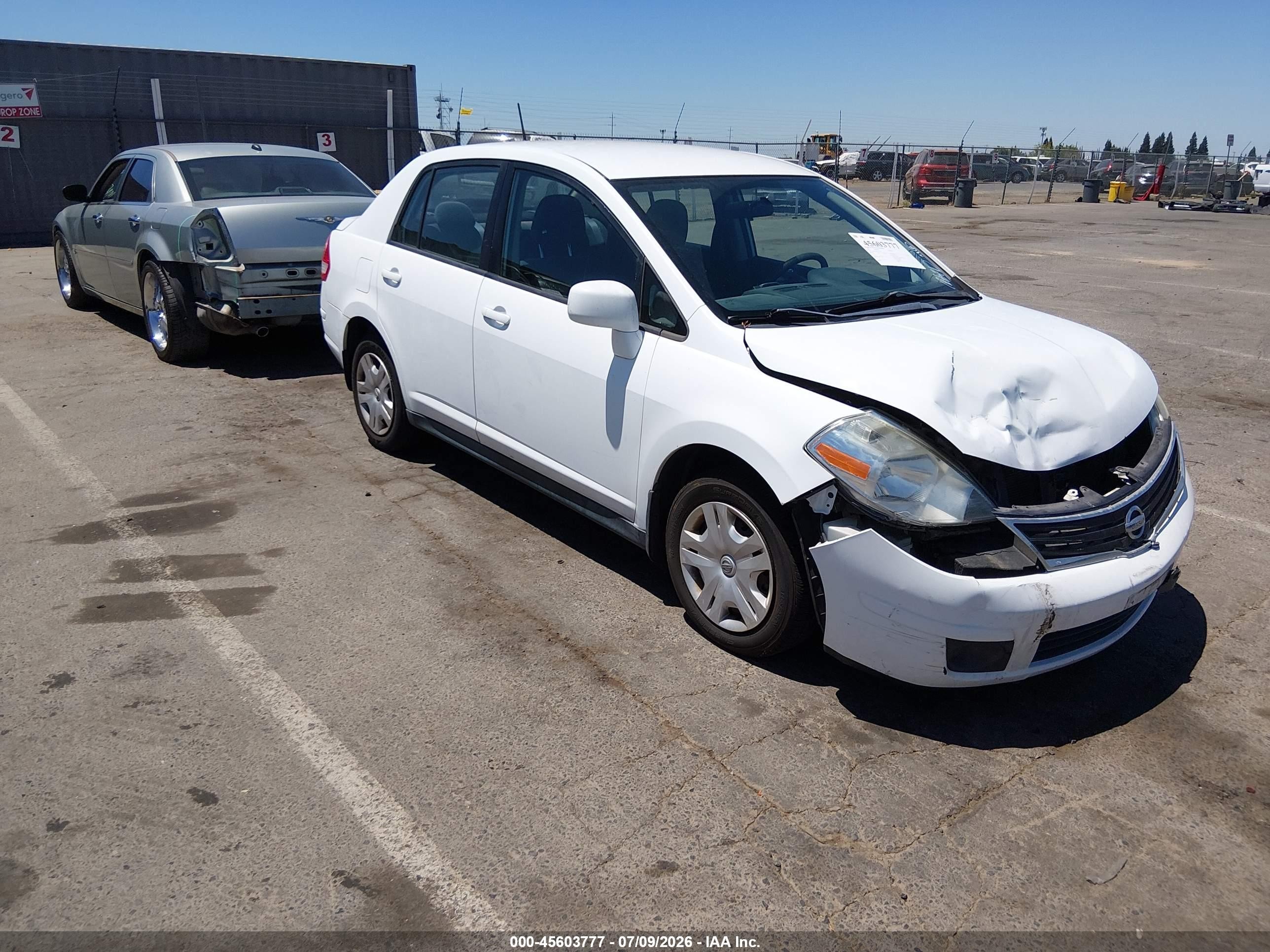 2010 Nissan Versa 1.8s White vin: 3N1BC1AP6AL413291