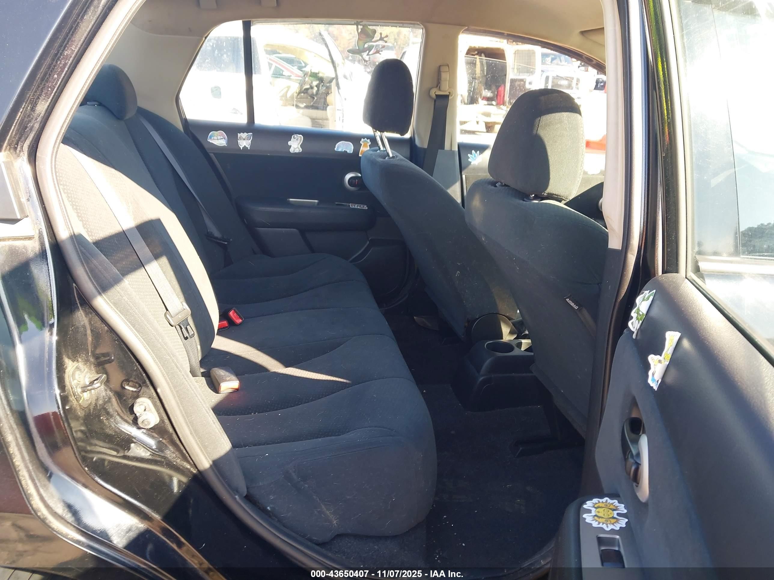 2011 Nissan Versa 1.8s Black vin: 3N1BC1AP6BL406472