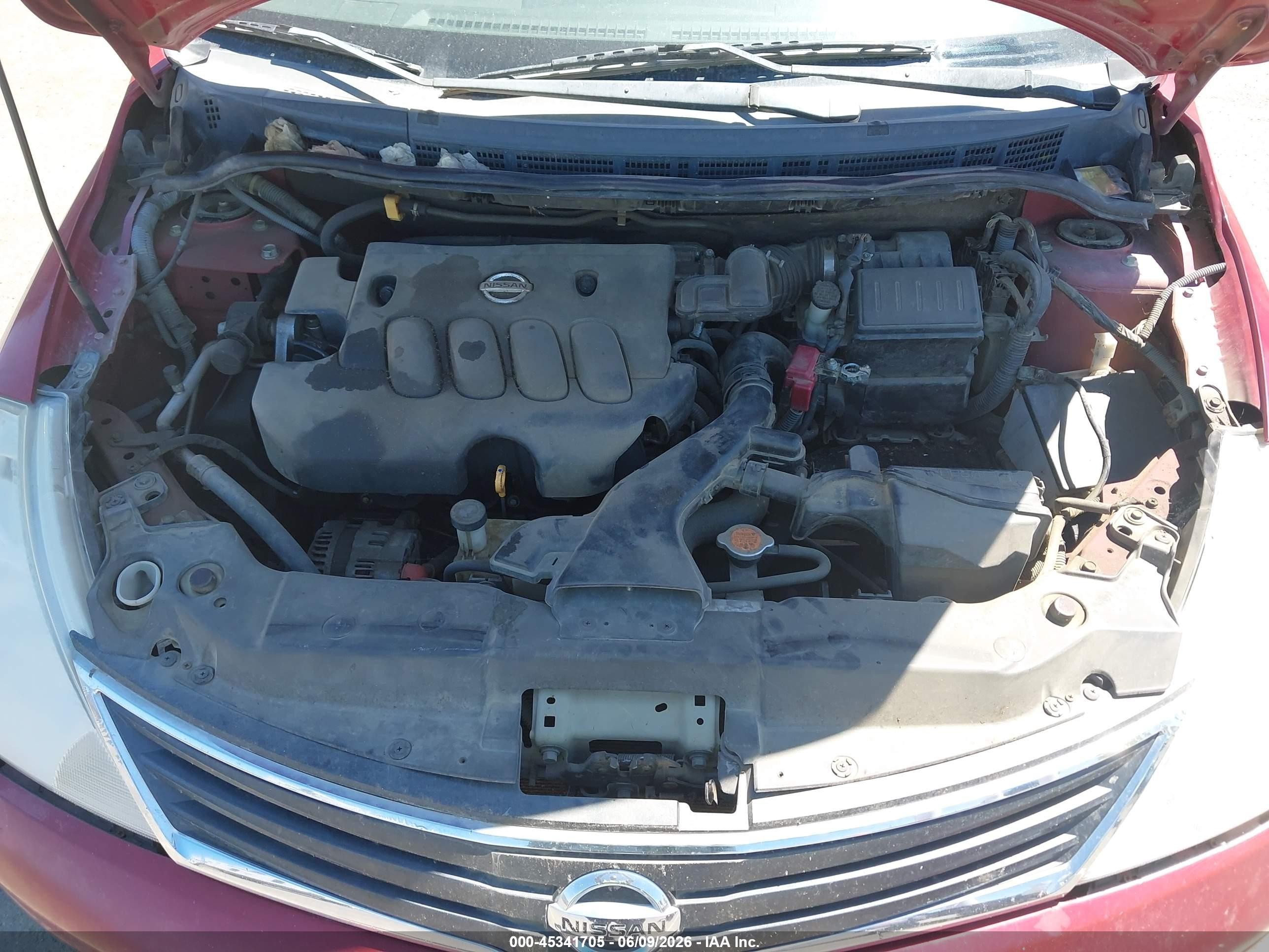 2010 Nissan Versa 1.8s Burgundy vin: 3N1BC1AP7AL431749