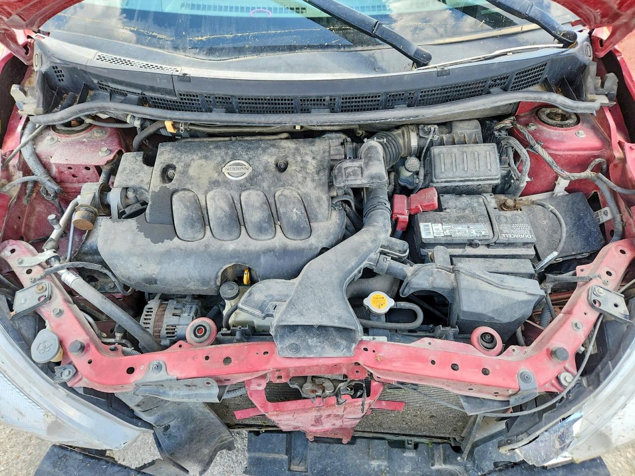 2011 Nissan Versa 1.8 S Red vin: 3N1BC1AP7BL453736