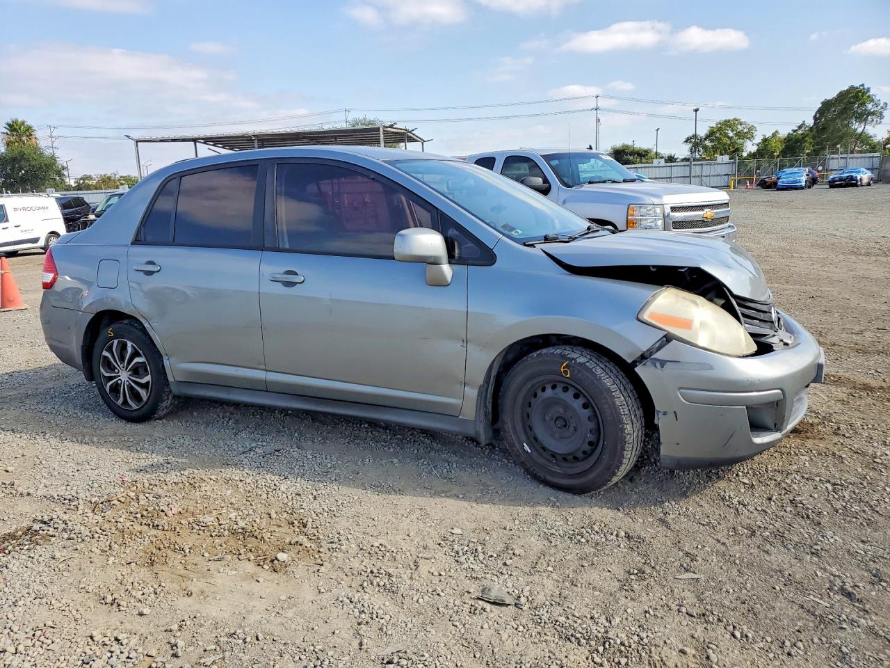 2010 Nissan Versa 1.8 S Gray vin: 3N1BC1AP9AL451470