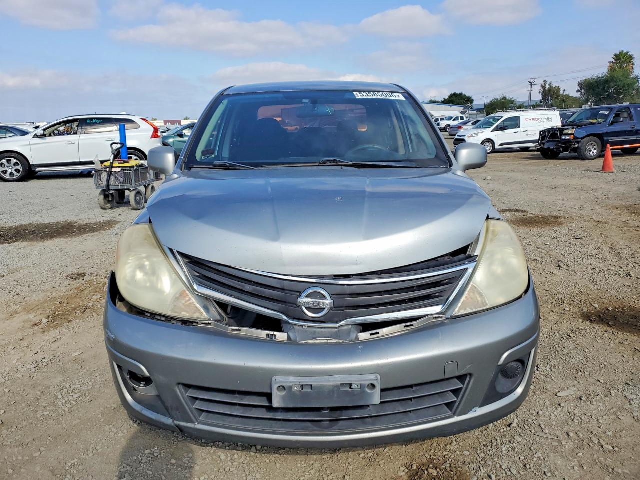 2010 Nissan Versa 1.8 S Gray vin: 3N1BC1AP9AL451470
