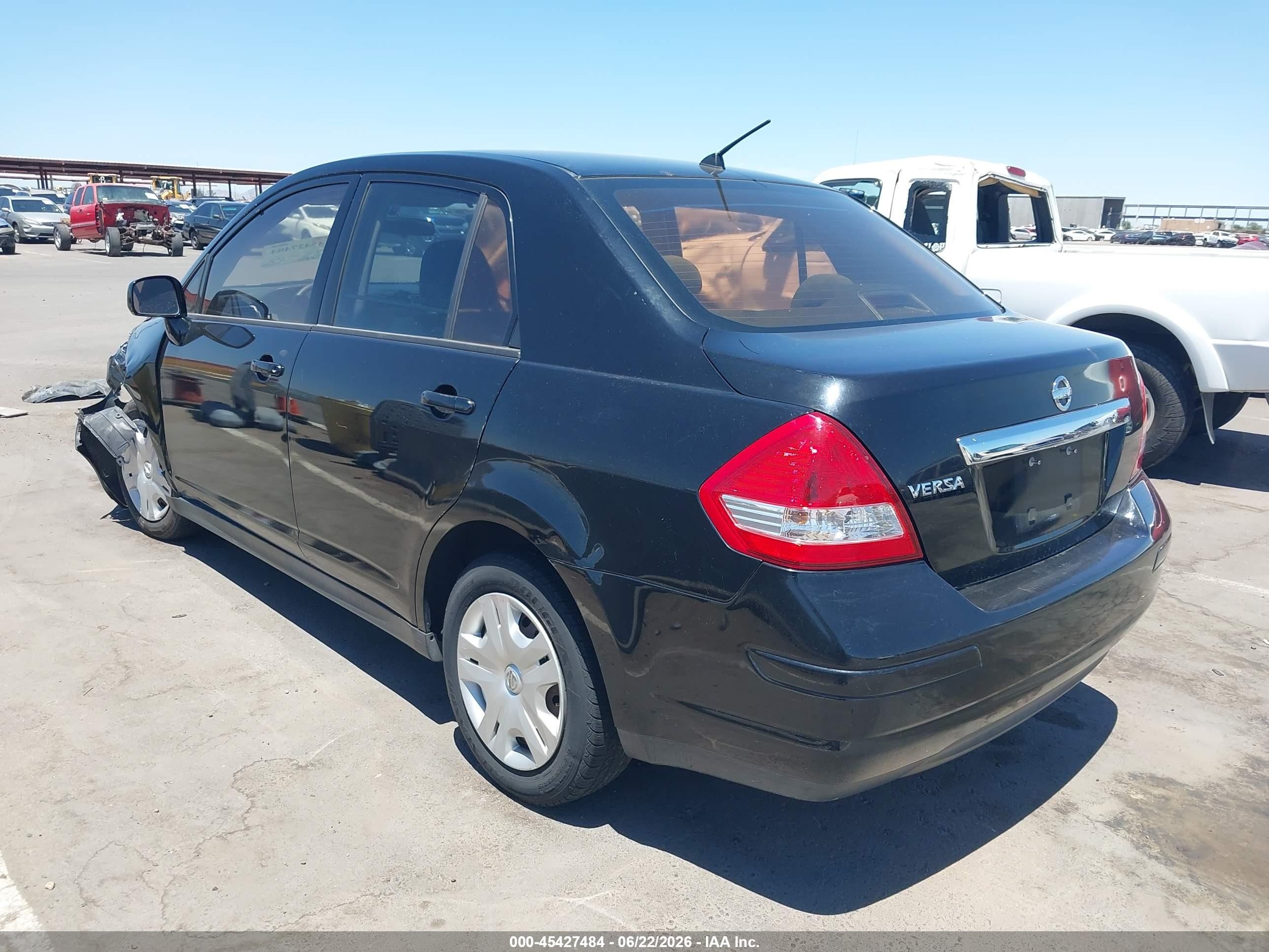 2010 Nissan Versa 1.8s Black vin: 3N1BC1APXAL422589