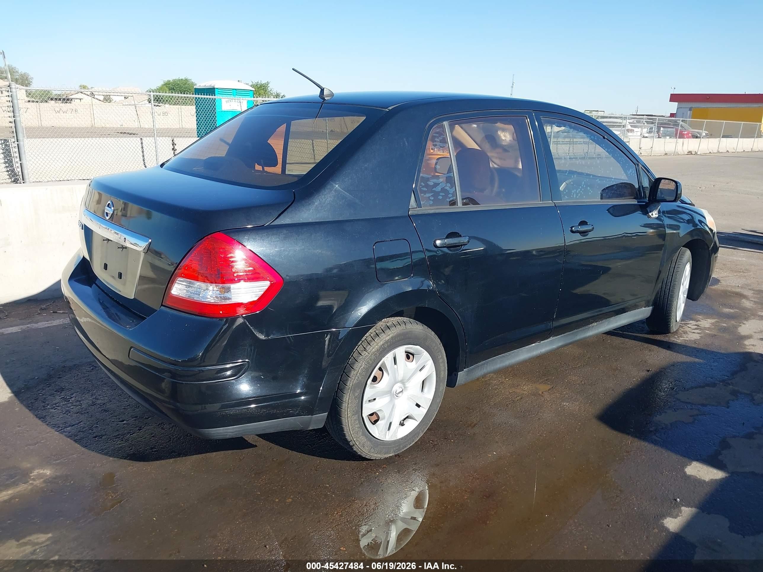 2010 Nissan Versa 1.8s Black vin: 3N1BC1APXAL422589