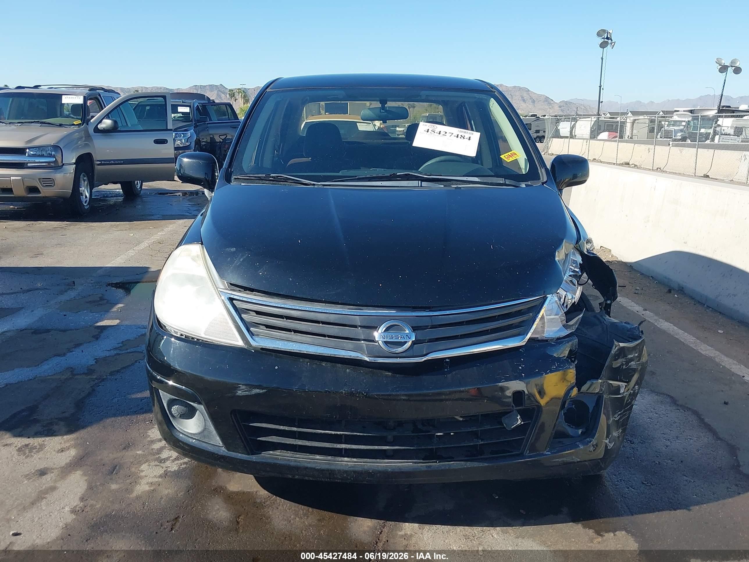 2010 Nissan Versa 1.8s Black vin: 3N1BC1APXAL422589