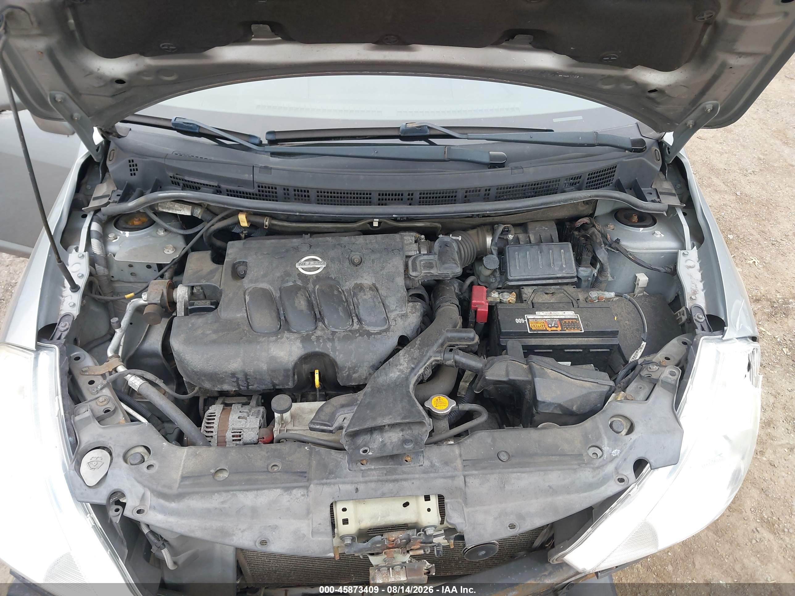 2010 Nissan Versa 1.8s Silver vin: 3N1BC1APXAL450070