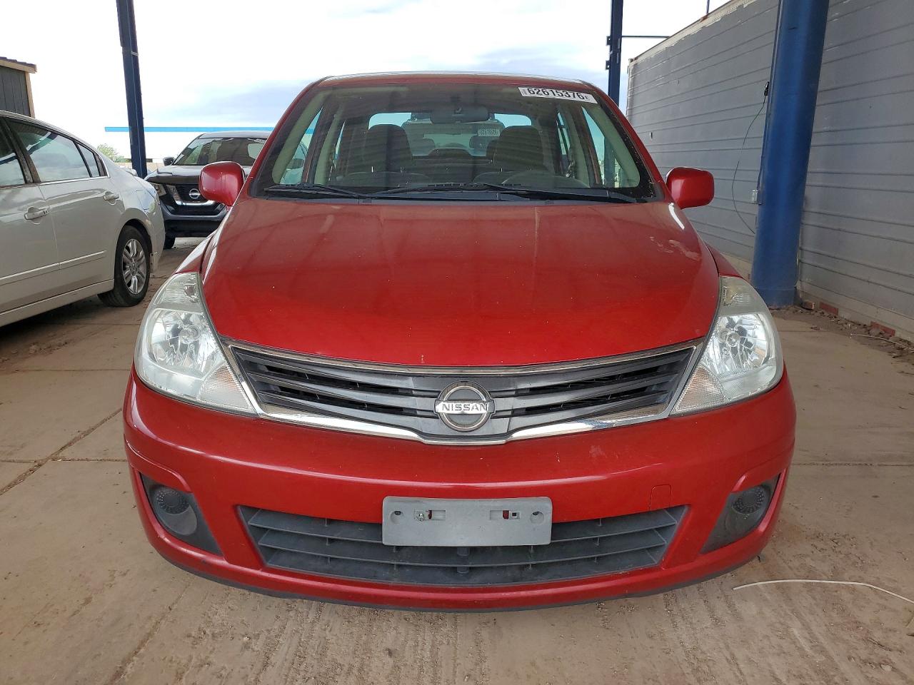 2010 Nissan Versa 1.8 S Red vin: 3N1BC1APXAL463367