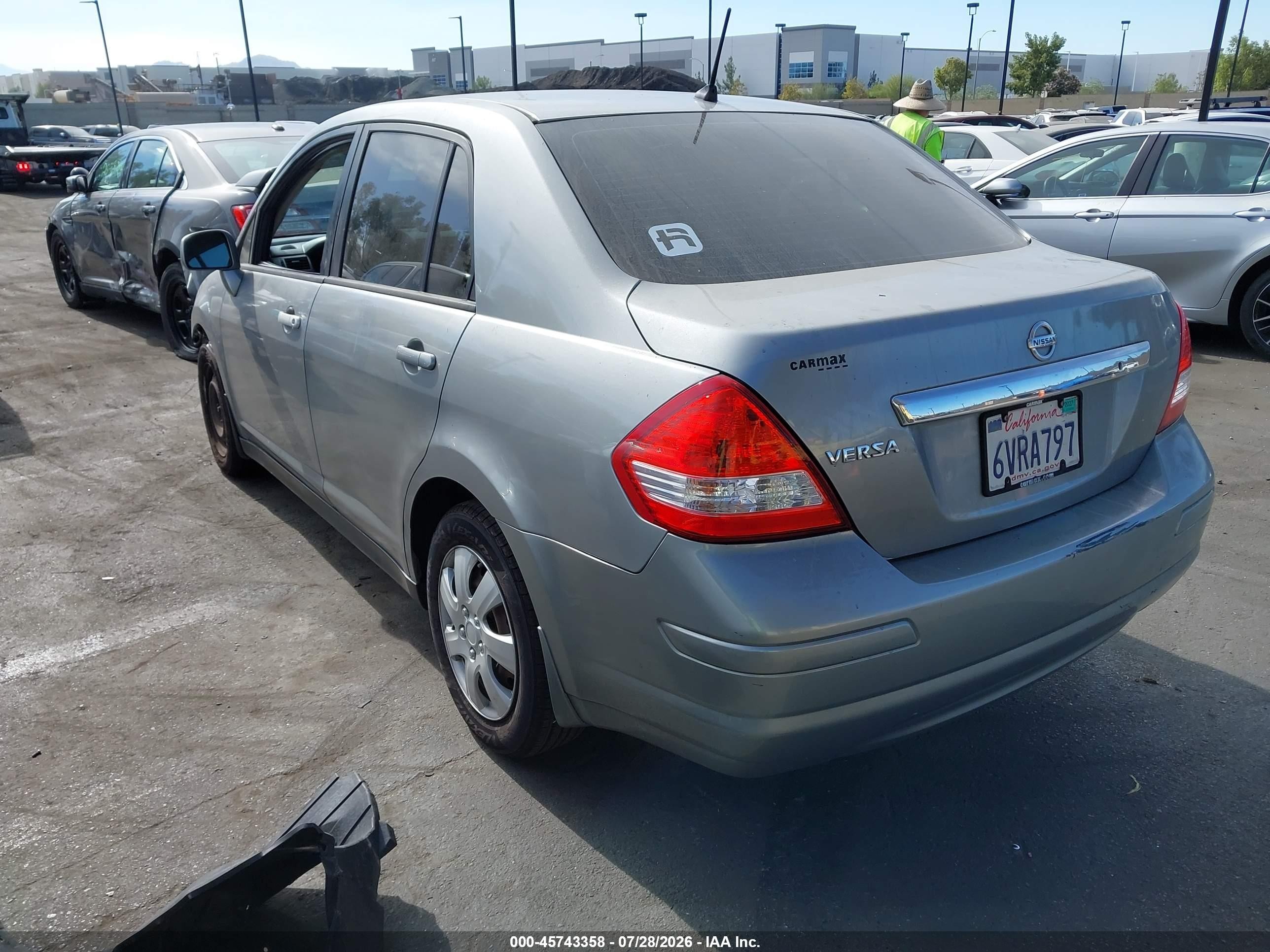 2011 Nissan Versa 1.8s Gray vin: 3N1BC1APXBL443184