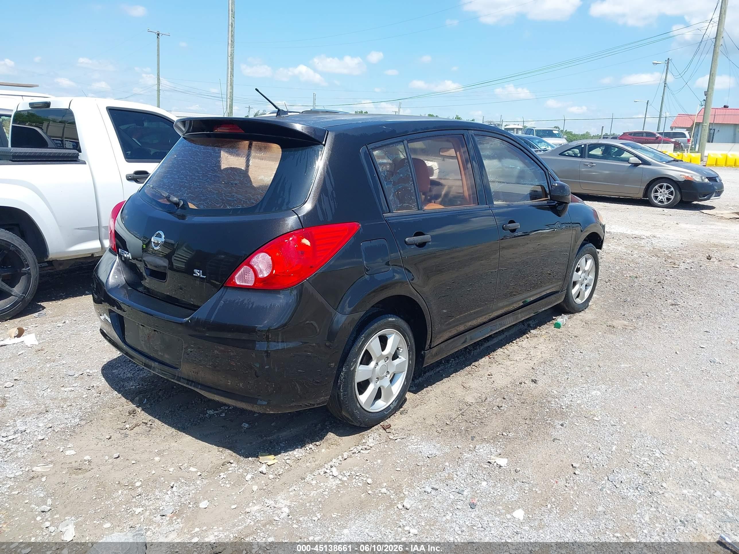 2010 Nissan Versa 1.8sl Черный vin: 3N1BC1CP0AL439706