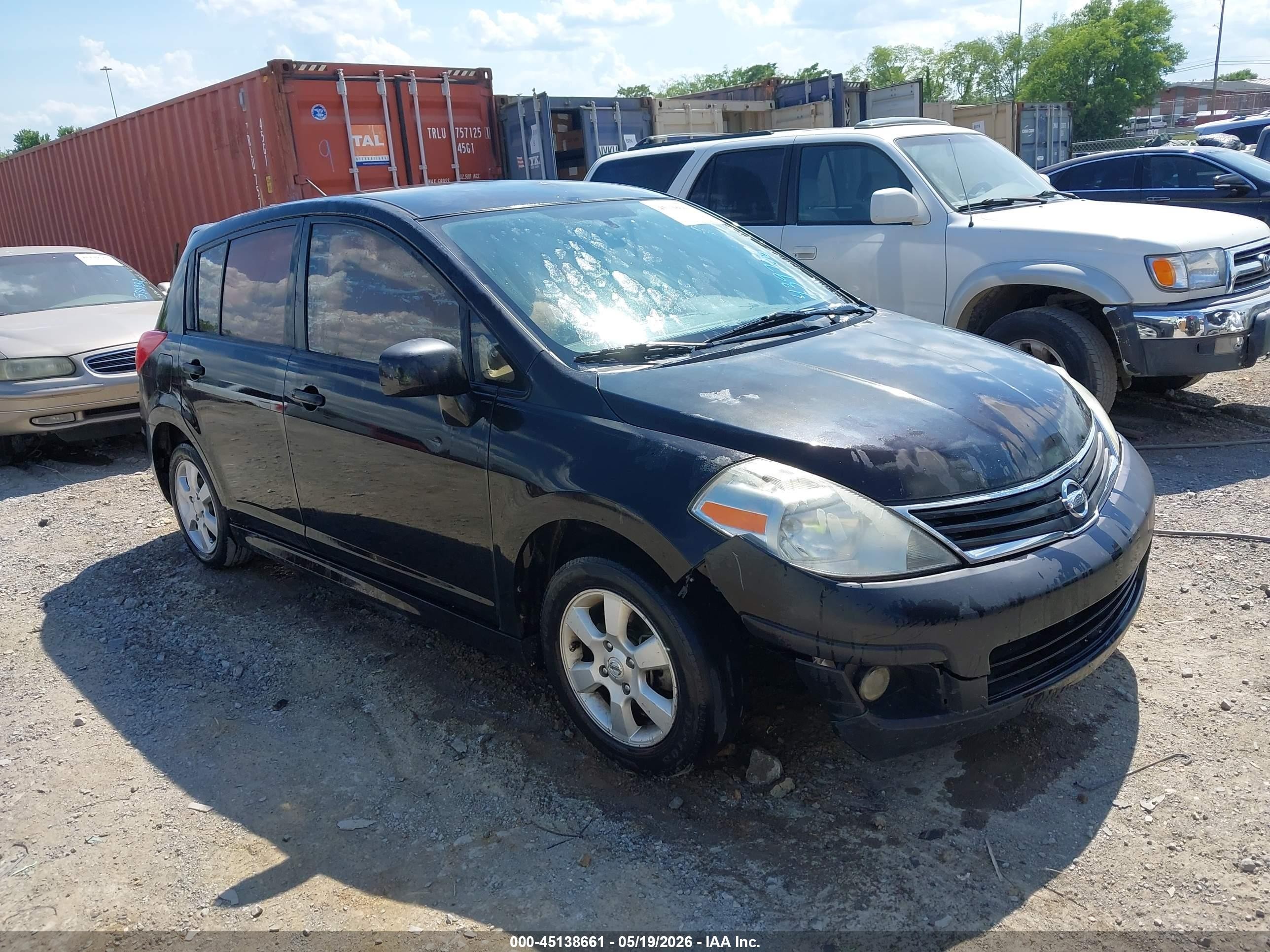 2010 Nissan Versa 1.8sl Черный vin: 3N1BC1CP0AL439706