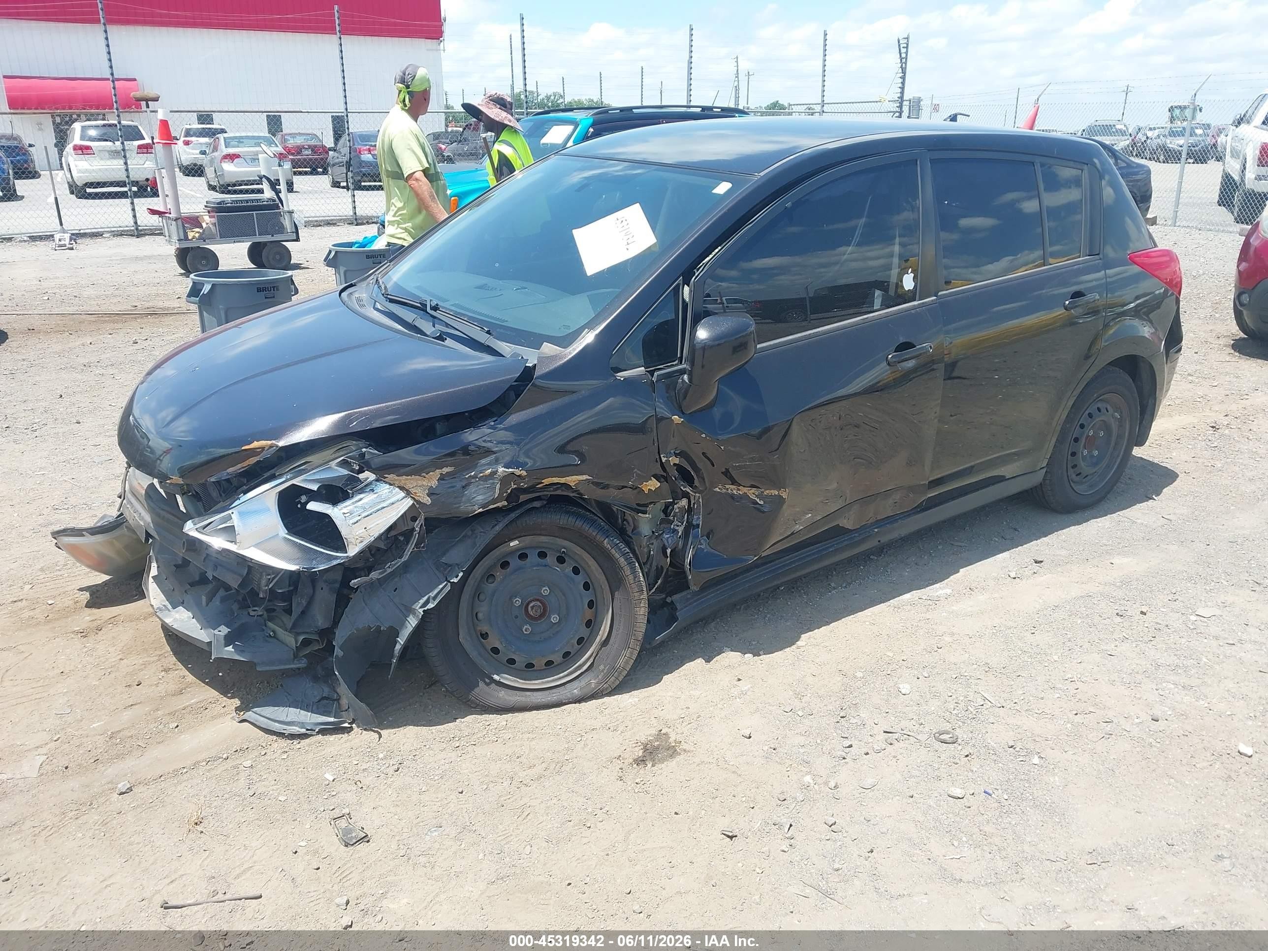 2011 Nissan Versa 1.8s Black vin: 3N1BC1CP0BL501168