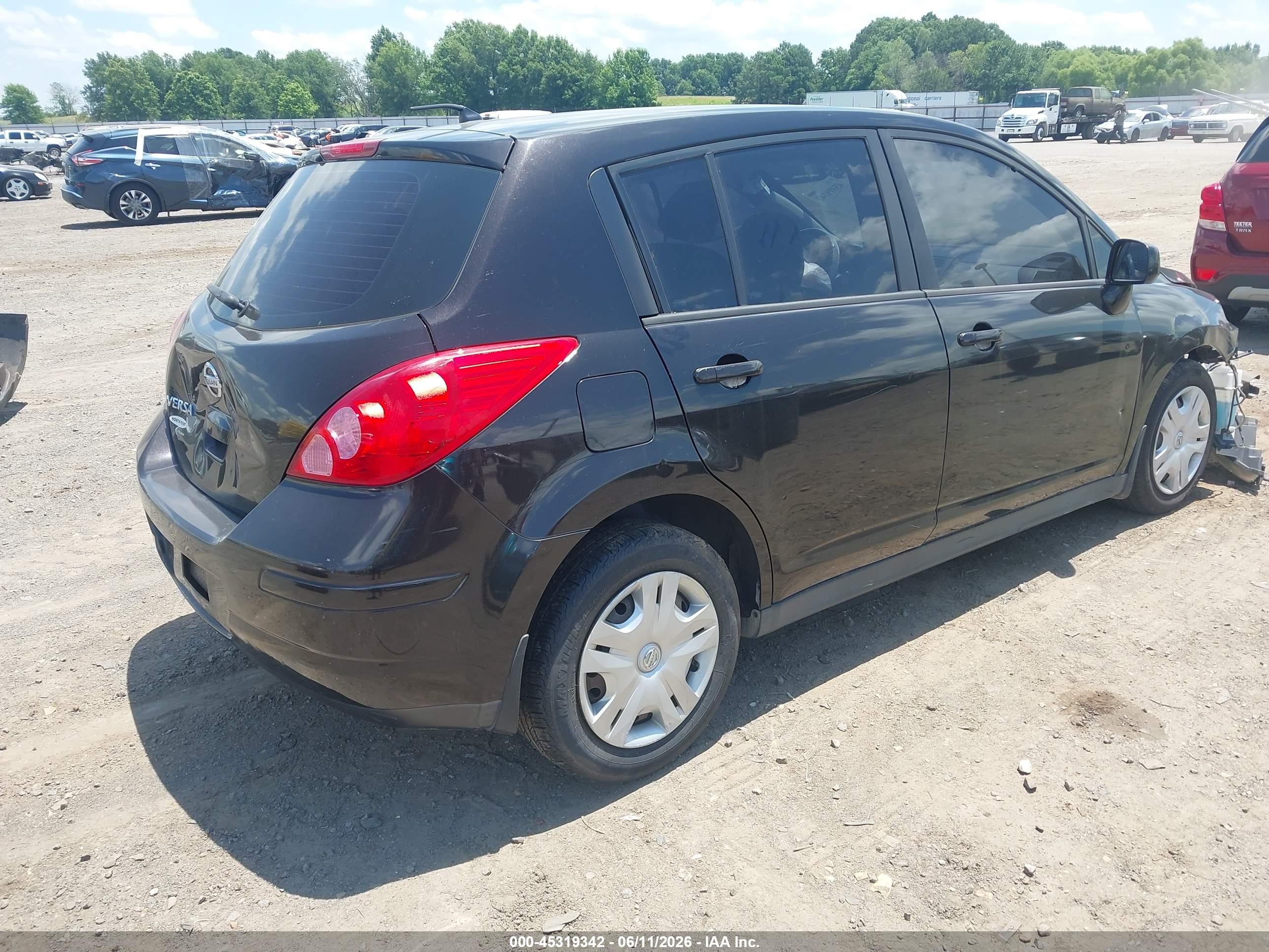 2011 Nissan Versa 1.8s Black vin: 3N1BC1CP0BL501168