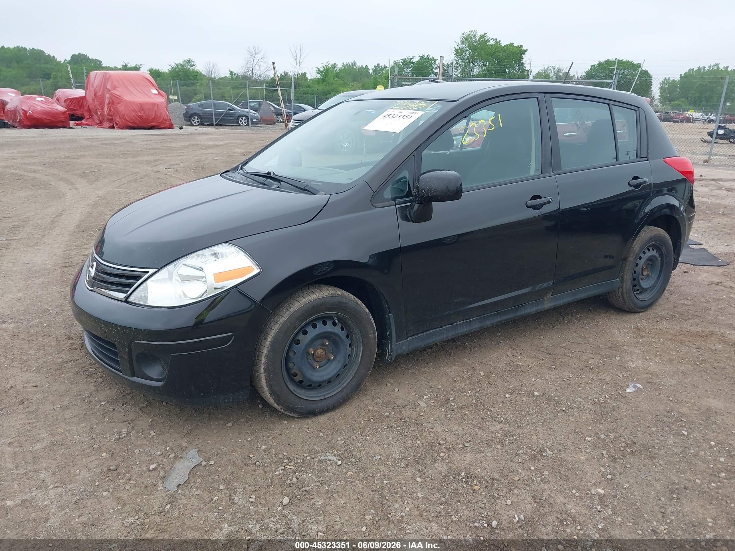 2011 Nissan Versa 1.8s Black vin: 3N1BC1CP0BL504748
