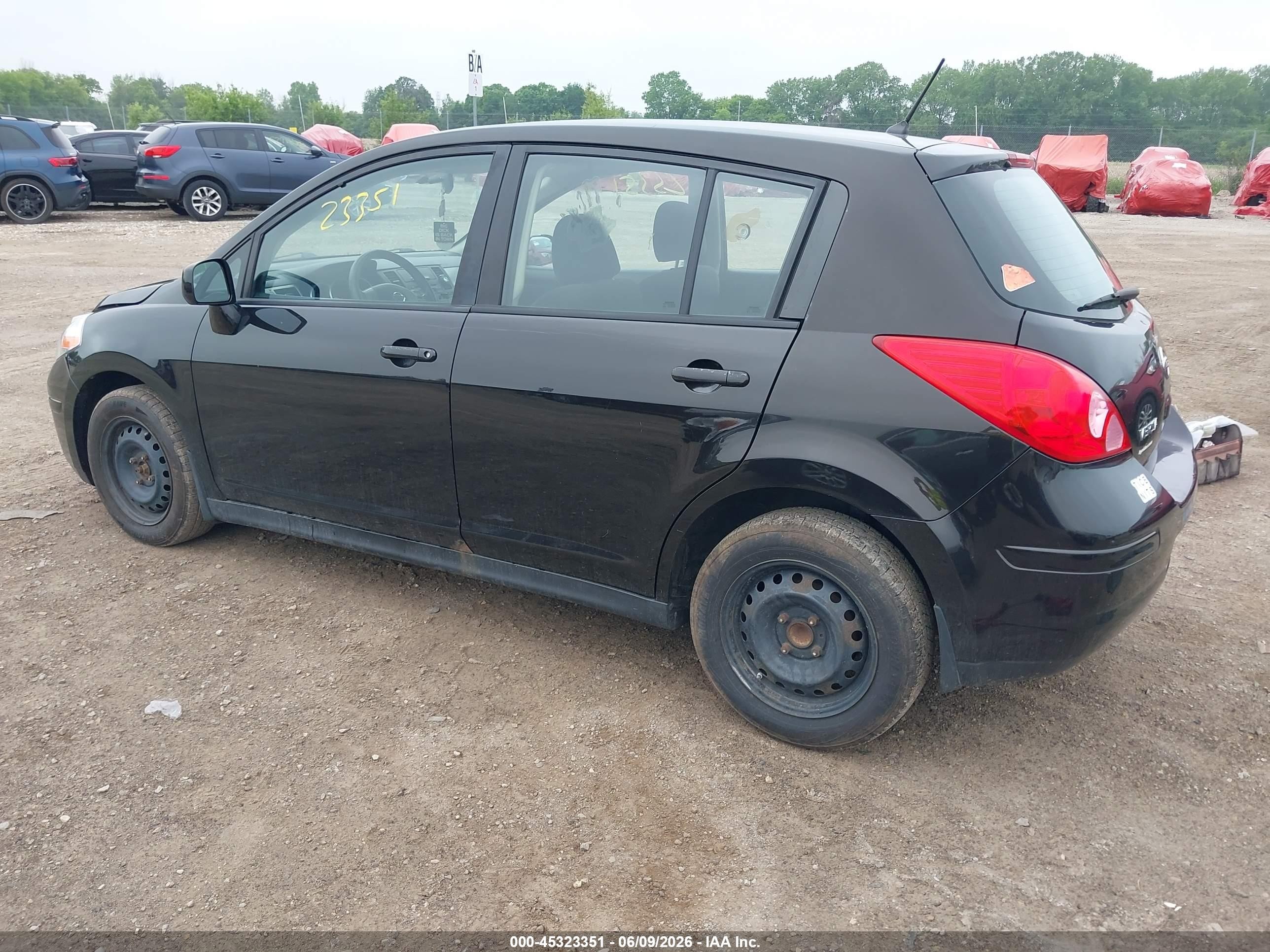 2011 Nissan Versa 1.8s Black vin: 3N1BC1CP0BL504748