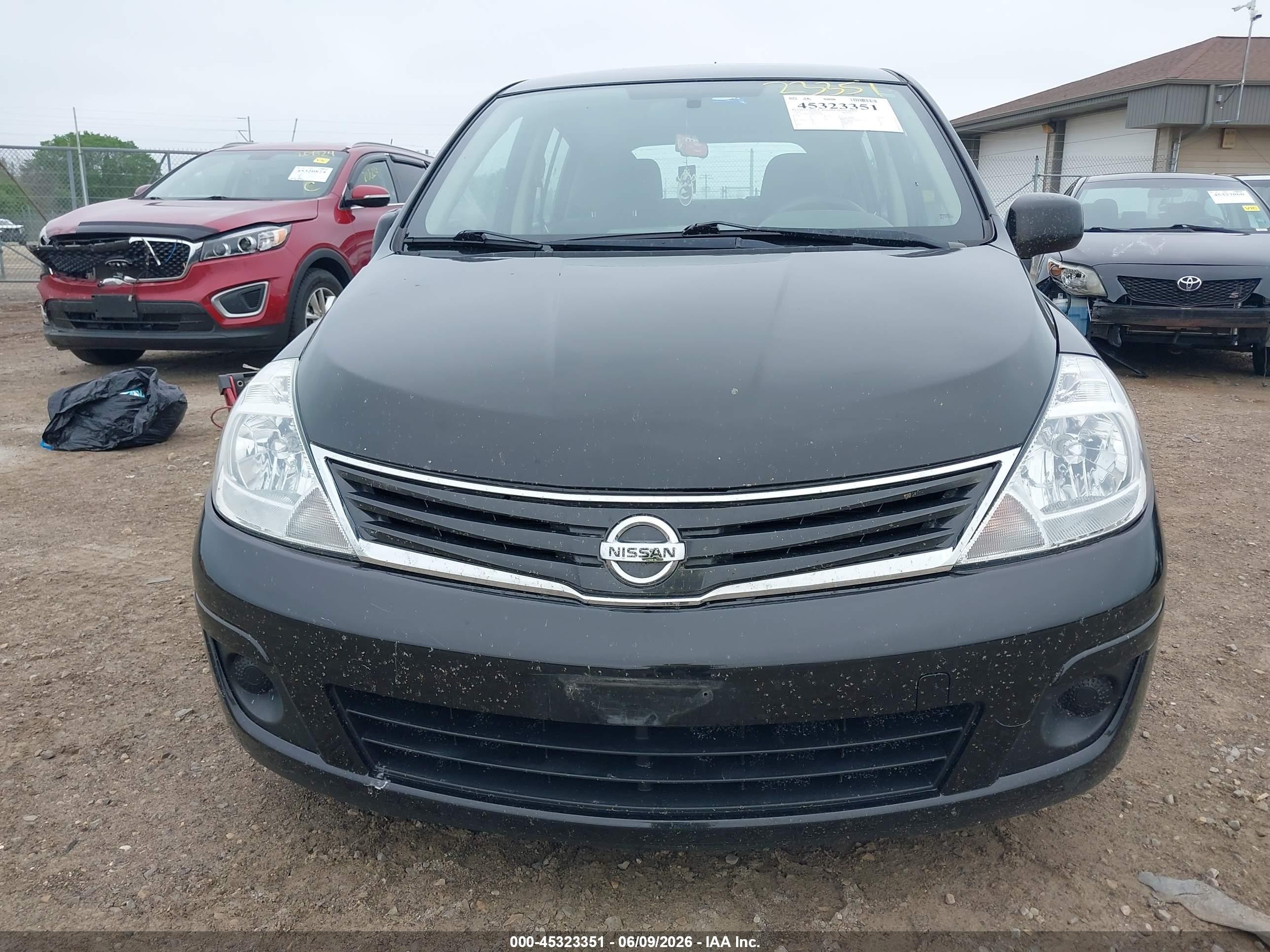 2011 Nissan Versa 1.8s Black vin: 3N1BC1CP0BL504748